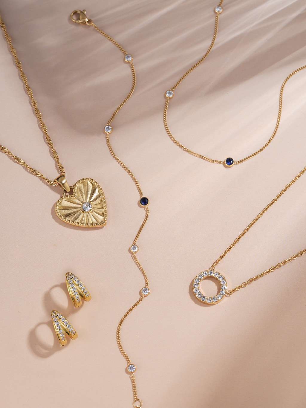 Shining Heart Kette Gold - Dorose | Wasserfester Schmuck, 18K vergoldet