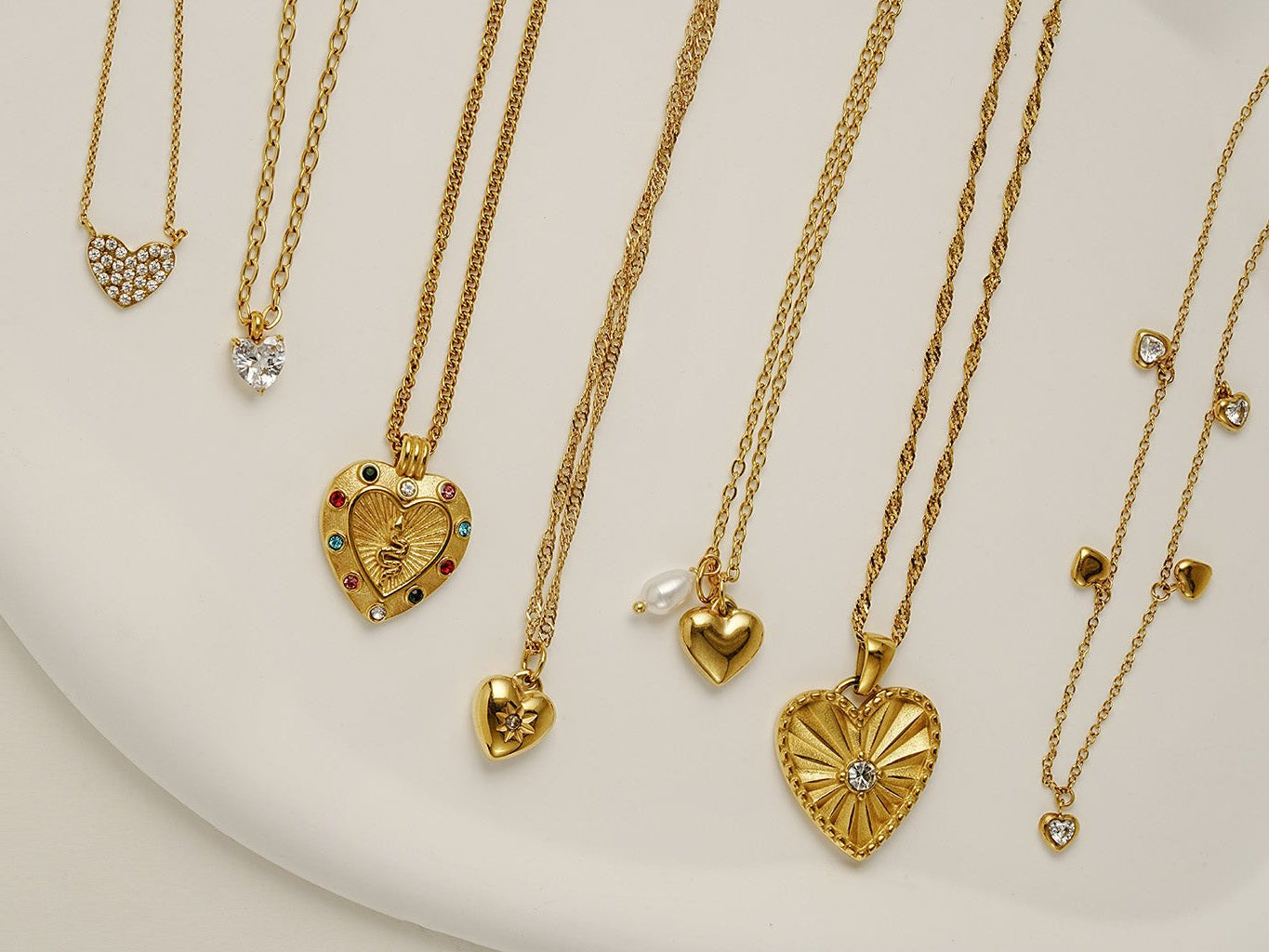 Shining Heart Kette Gold - Dorose | Wasserresistent, kein Verfärben