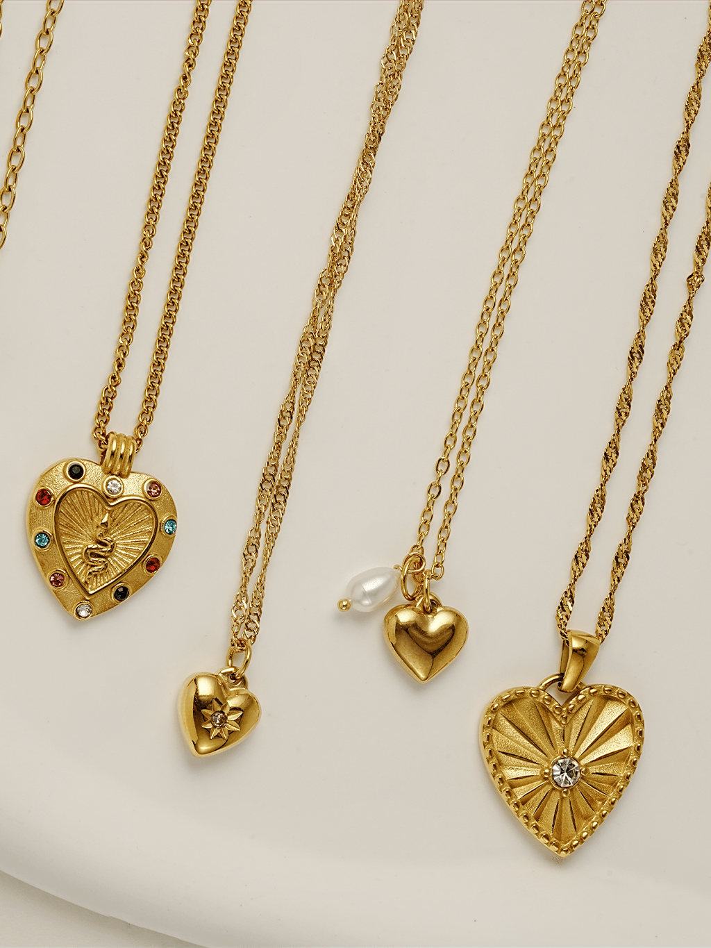 Shining Heart Kette Gold - Dorose | Wasserresistent, kein Verfärben