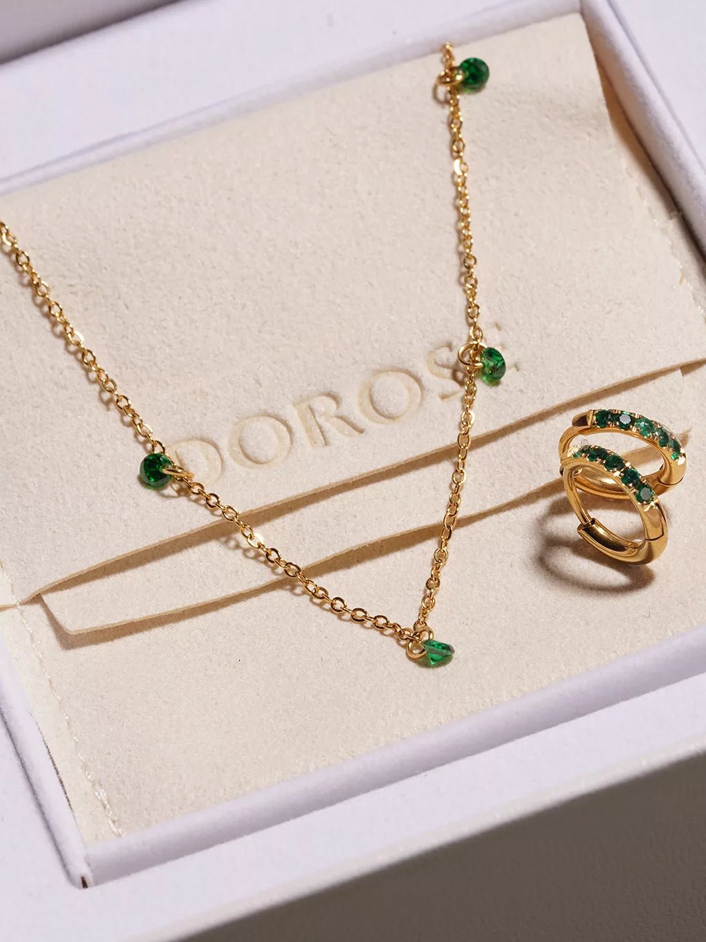 Shiny Bloom Schmuck Set - Geschenke - Dorose | Wasserfester Schmuck, 18K vergoldet
