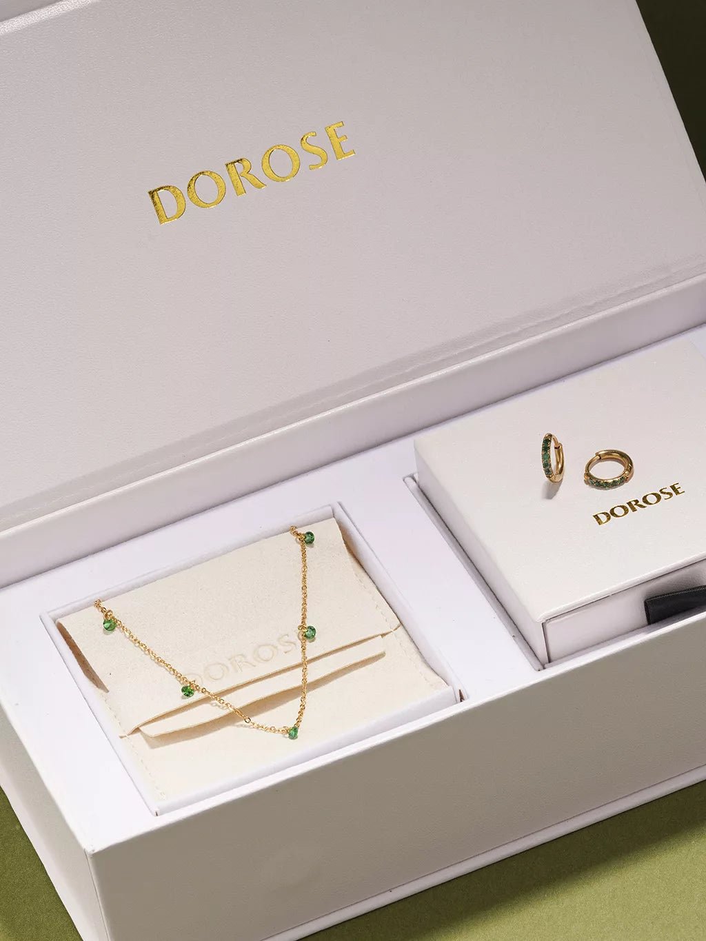Shiny Bloom Schmuck Set - Geschenke - Dorose | Wasserfester Schmuck, 18K vergoldet