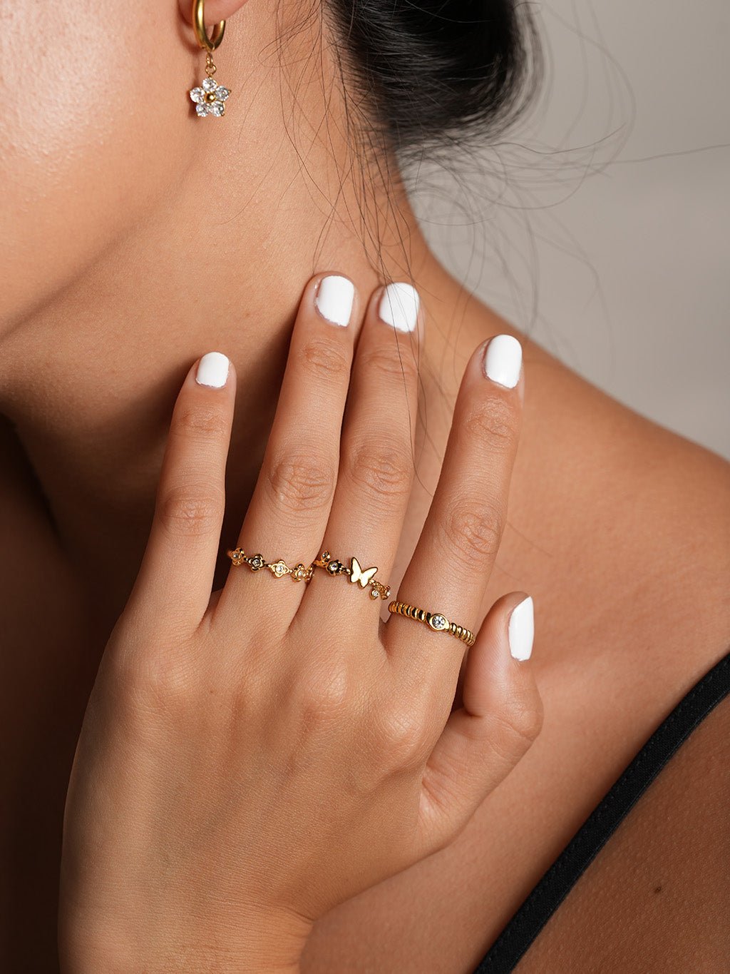 Shiny Butterfly Ring Gold 53mm - Dorose | Wasserresistent, kein Verfärben