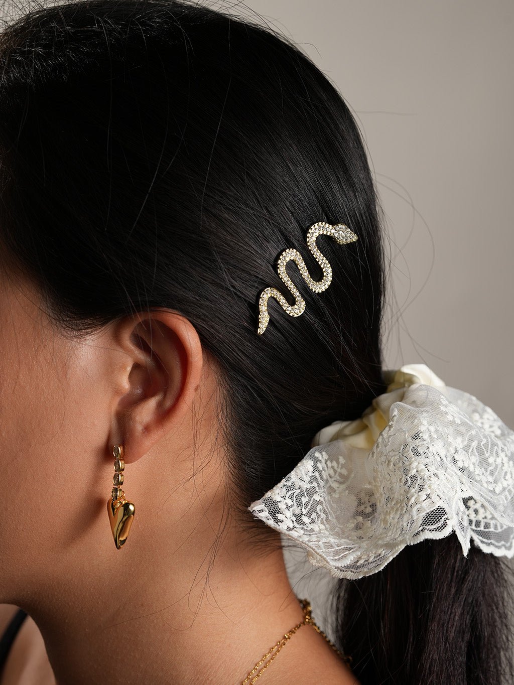 Shiny Snake Hairpin - Dorose | Wasserresistent, kein Verfärben