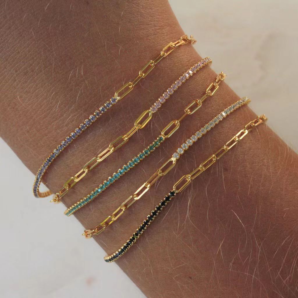 Slim Sparkling Armband Gold - Dorose | Wasserresistent, kein Verfärben