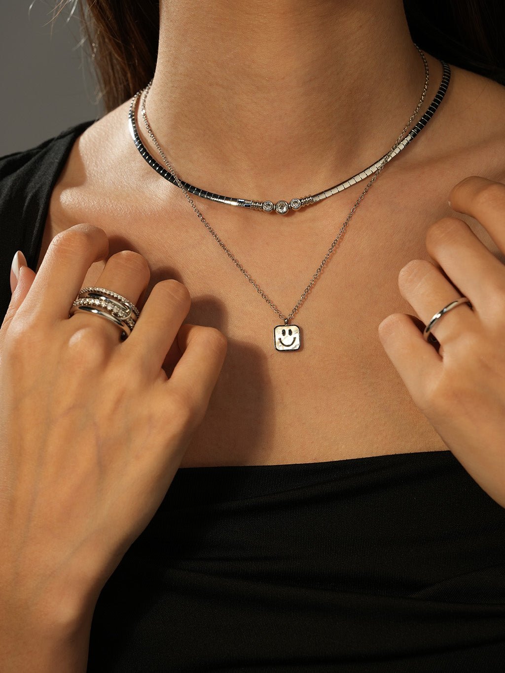 Smile Halskette Gold Silber - Dorose | Wasserresistent, kein Verfärben