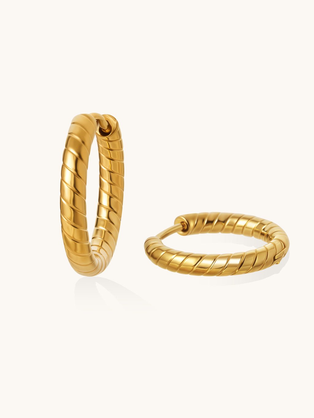 Smooth Ohrringe Gold - Dorose | Wasserresistent, kein Verfärben