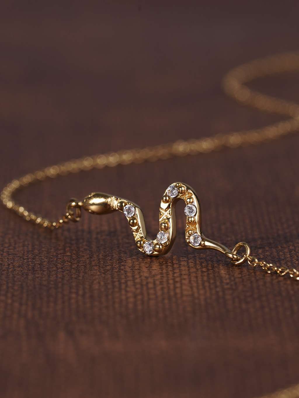 Snake Halskette Gold - Dorose | Wasserfester Schmuck, 18K vergoldet