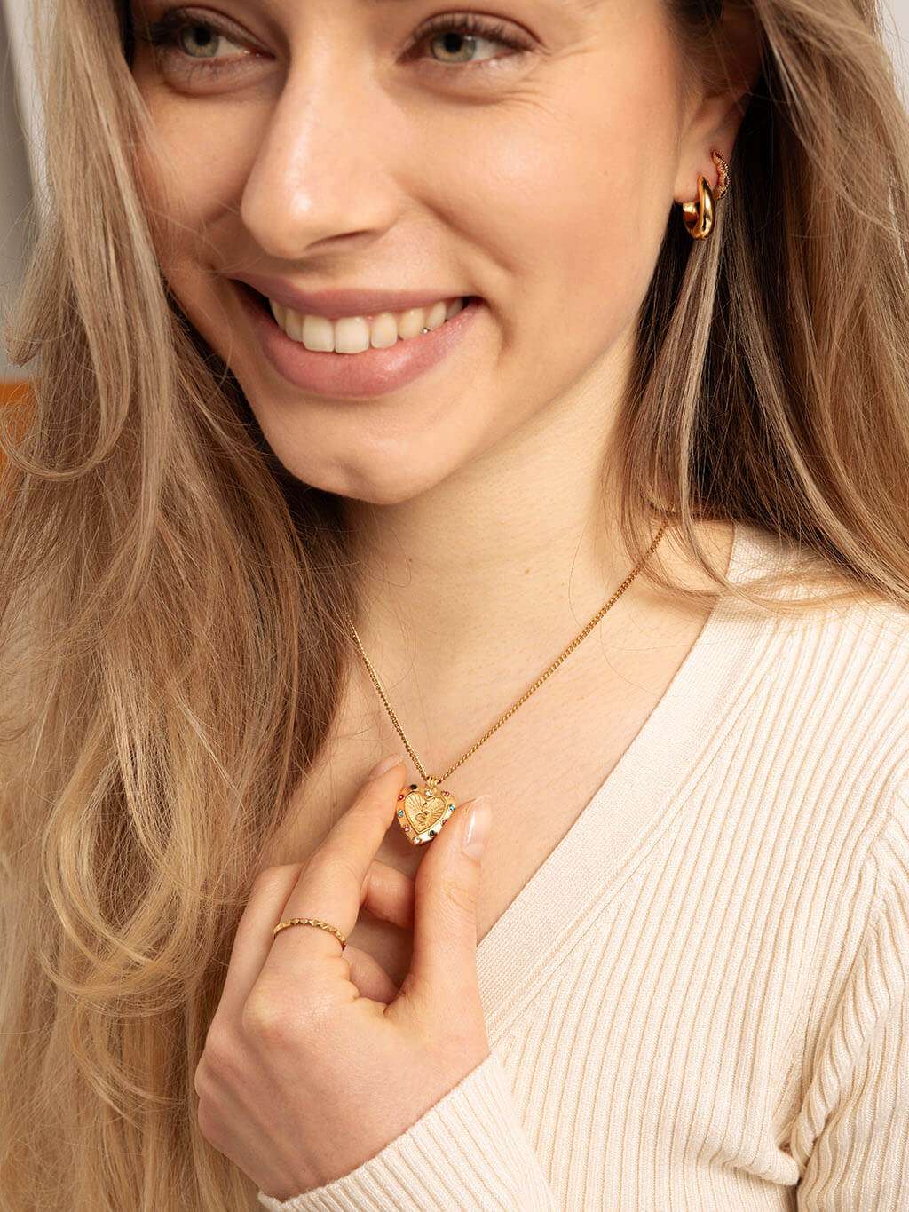 Snake Heart Kette Gold - Dorose | Wasserfester Schmuck, 18K vergoldet