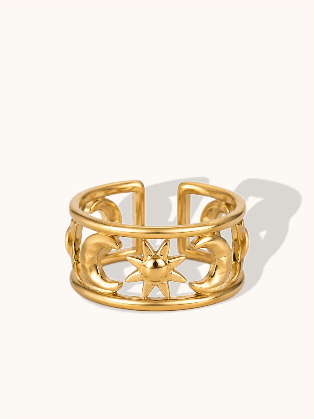Sonne & Mond Ring Gold - Dorose | Wasserresistent, kein Verfärben