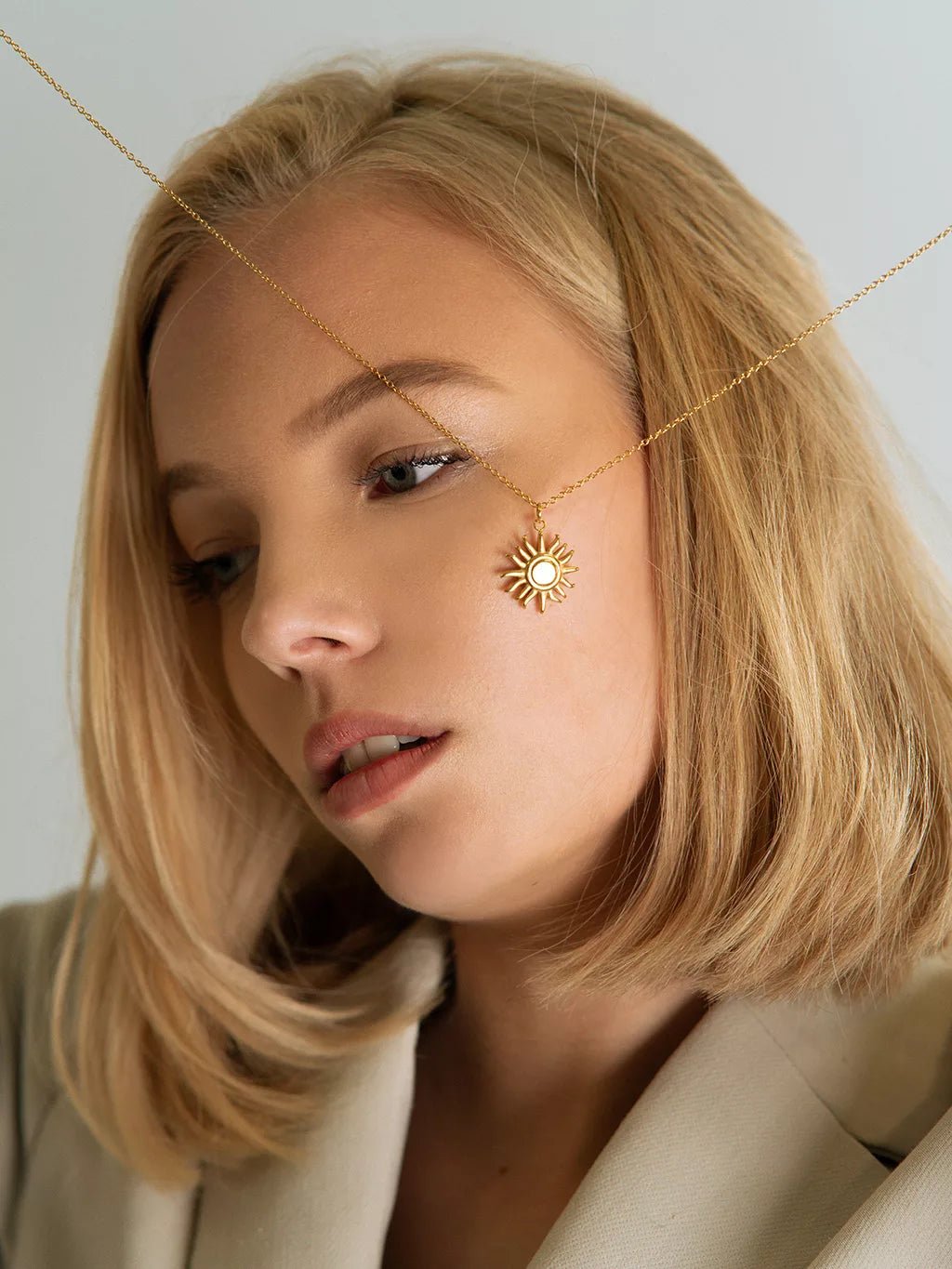 Sonnenlicht Halskette Gold & Silber - Dorose | Wasserfester Schmuck, 18K vergoldet