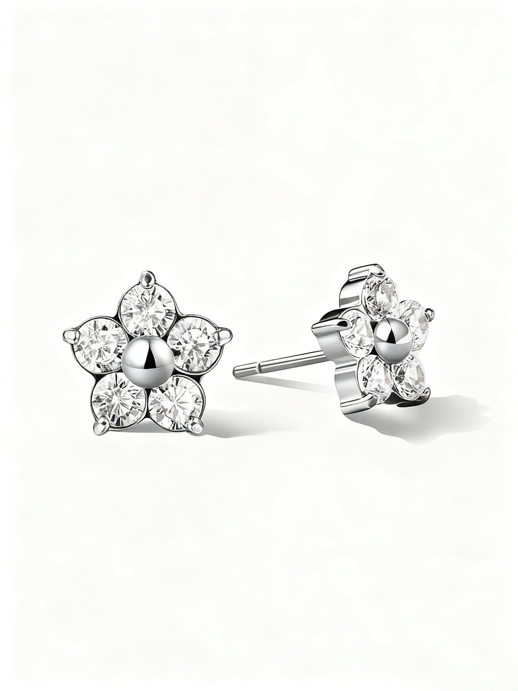 Sparkling Flower Ohrstecker Gold Silber - Dorose | Wasserresistent, kein Verfärben