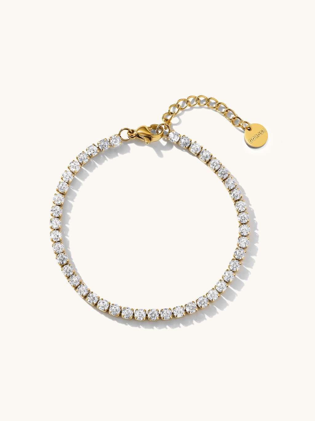 Sparkling Halskette & Armband Schmuck Set - Dorose | Wasserfester Schmuck, 18K vergoldet