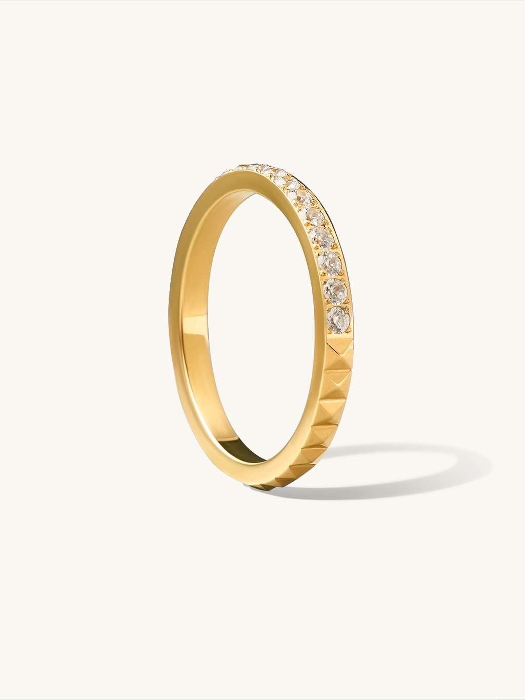Sparkling Stacking Ring Gold - Dorose | Wasserfester Schmuck, 18K vergoldet
