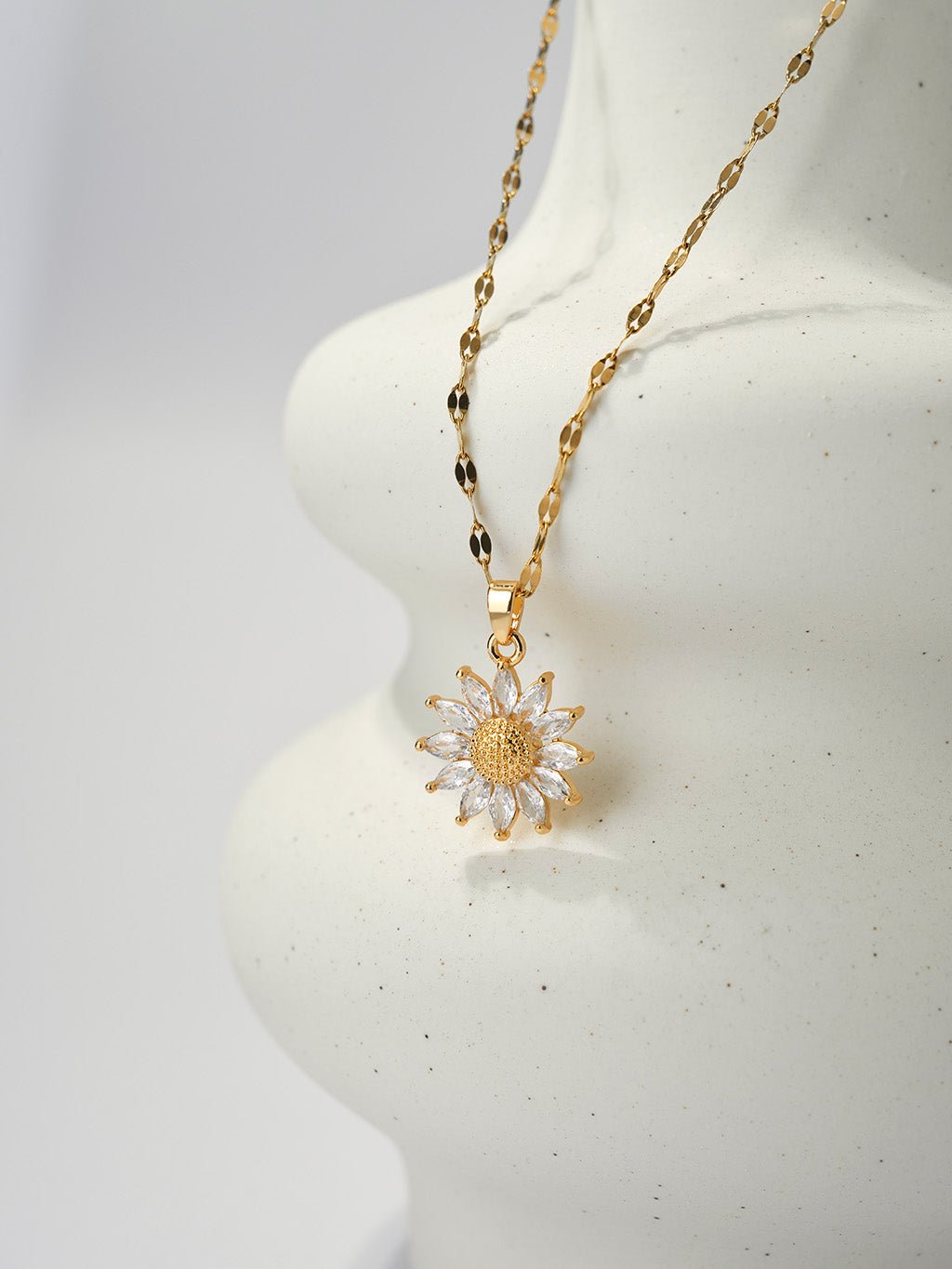 Sparkling Sunflower Kette Gold - Dorose | Wasserresistent, kein Verfärben
