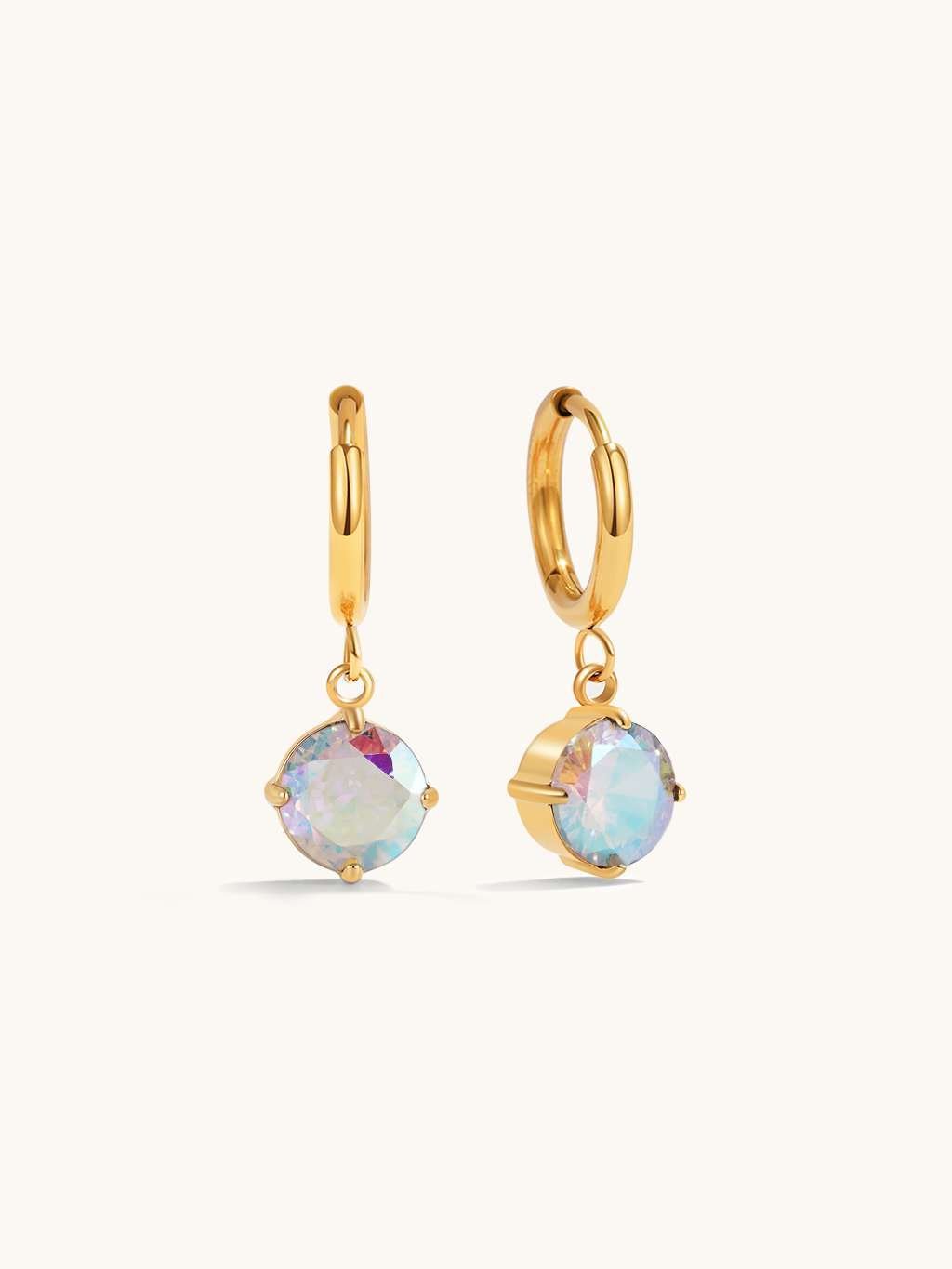 Special Pink Gentle Shine Hoop Ohrringe Gold - Dorose | Wasserfester Schmuck, 18K vergoldet