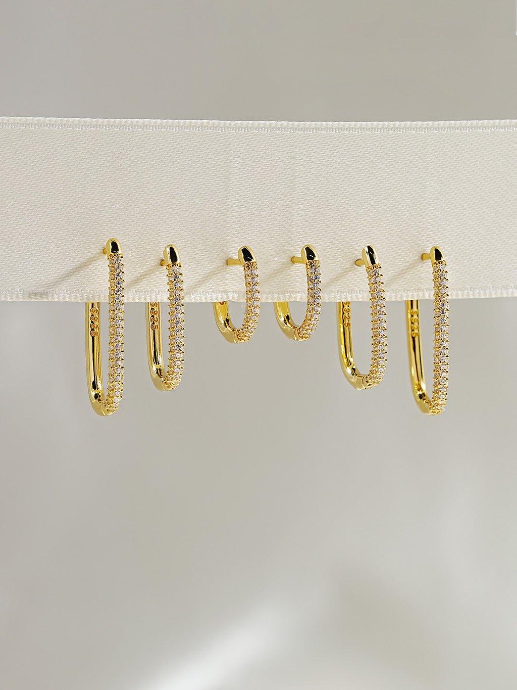 Square Hoop Ohrringe Gold Large - Dorose | Wasserresistent, kein Verfärben