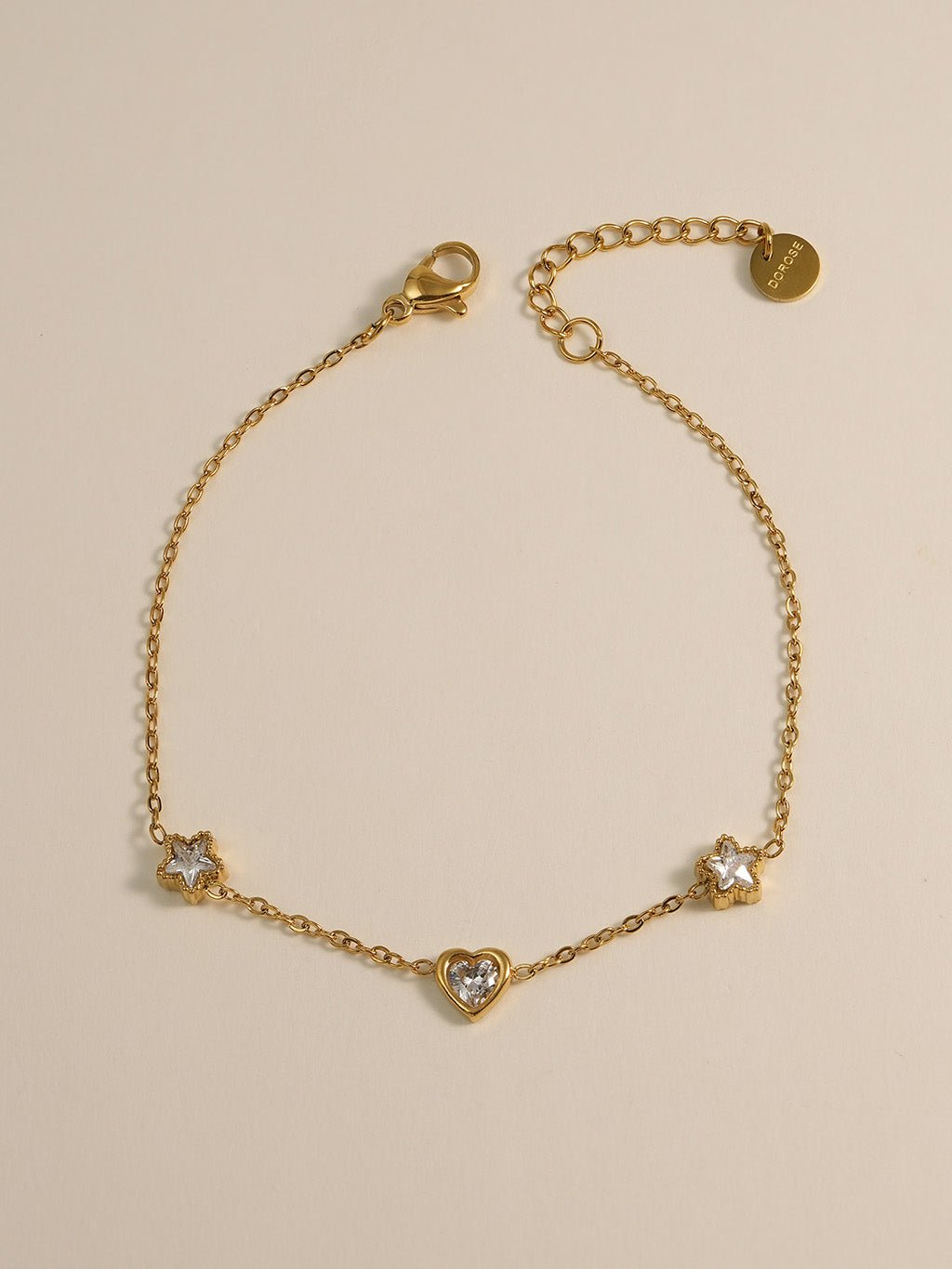 Star Heart Armband Gold - Dorose | Wasserresistent, kein Verfärben