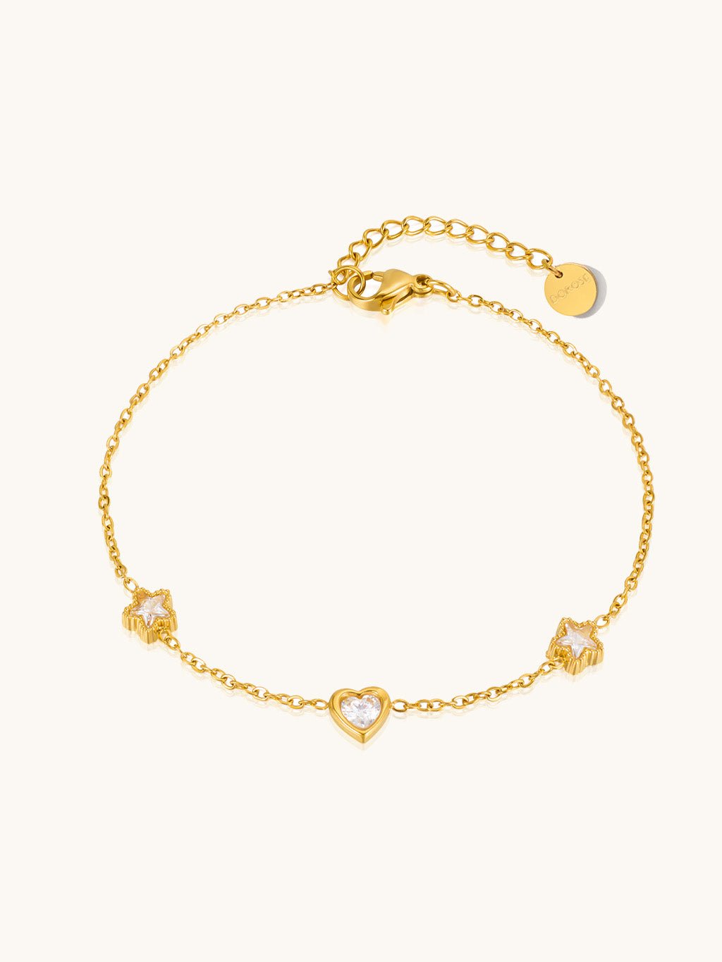 Star Heart Armband Gold - Dorose | Wasserresistent, kein Verfärben
