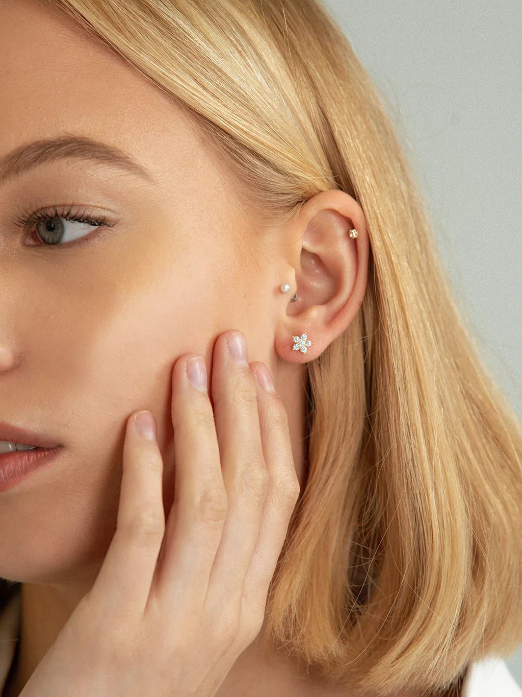 Star Ohrstecker Gold - Dorose | Wasserfester Schmuck, 18K vergoldet