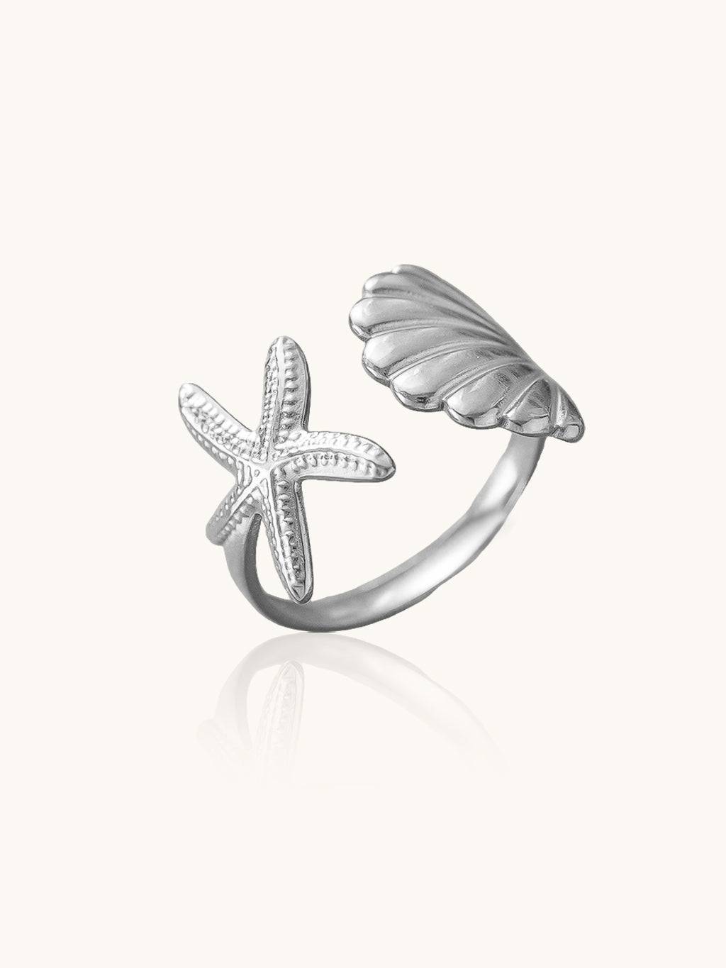 Star Seashell Ring Gold Silber - Dorose | Wasserresistent, kein Verfärben