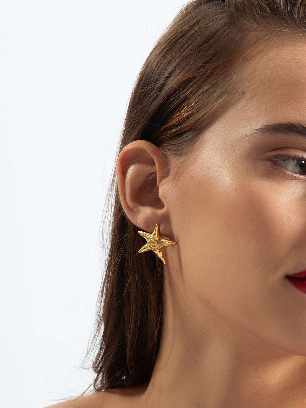 Starfish Ohrstecker Gold - Dorose | Wasserfester Schmuck, 18K vergoldet