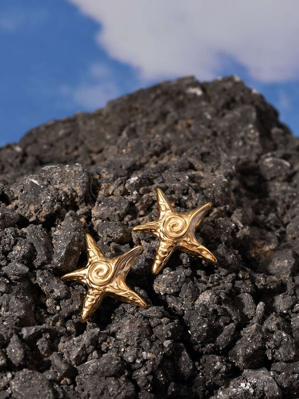 Starfish Ohrstecker Gold - Dorose | Wasserfester Schmuck, 18K vergoldet