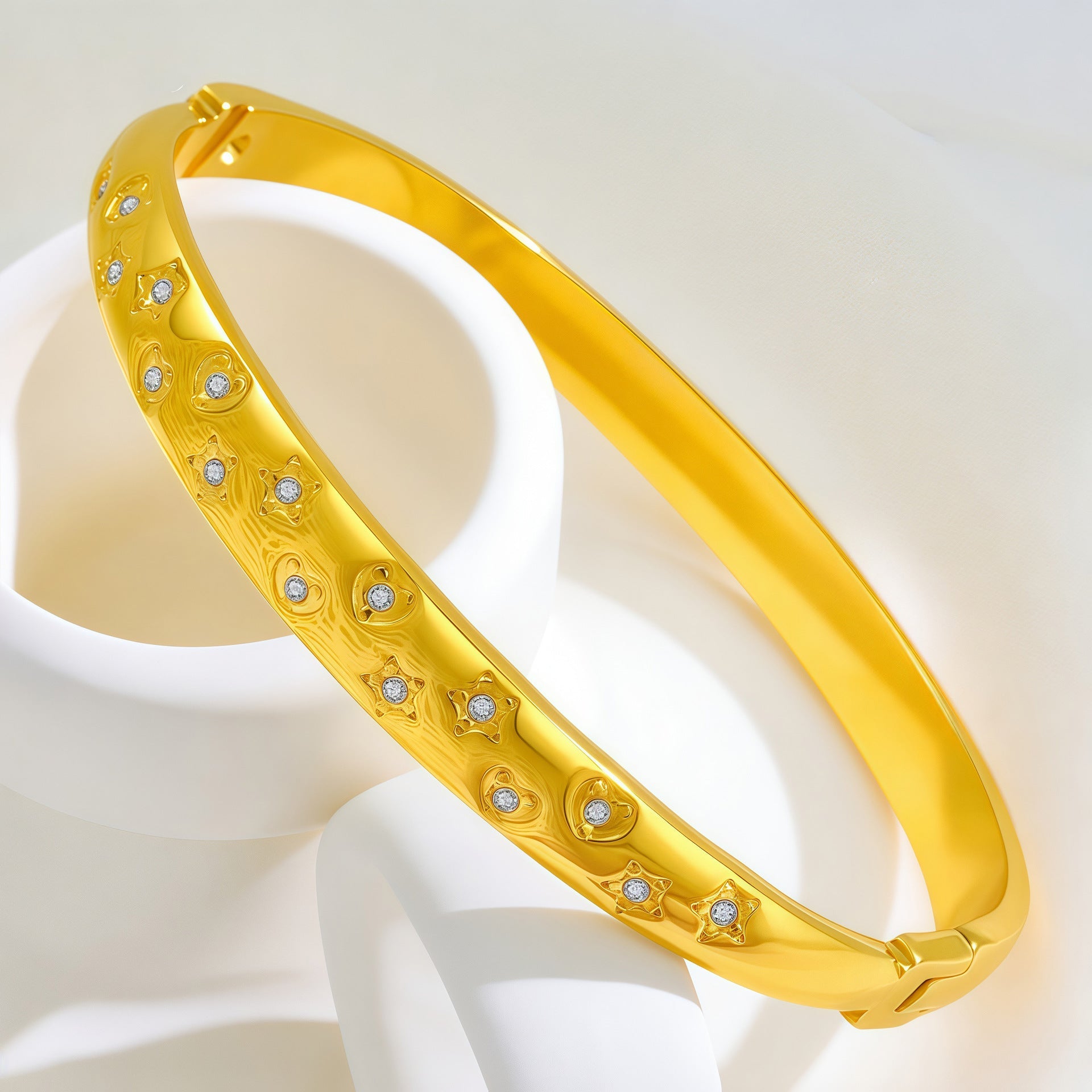 Starry Hearts Bracelet Gold - Dorose | Wasserresistent, kein Verfärben
