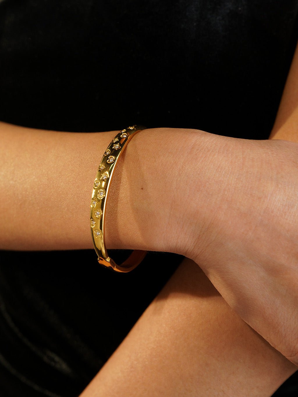 Starry Hearts Bracelet Gold - Dorose | Wasserresistent, kein Verfärben