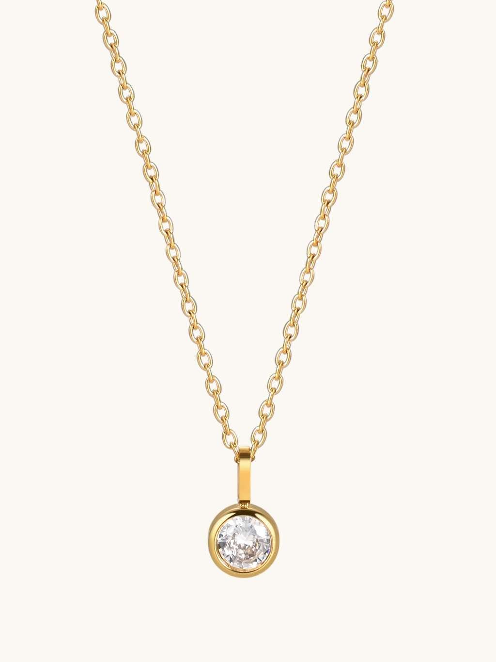 Stellar Halskette mit Zirkonia Gold - Dorose | Wasserfester Schmuck, 18K vergoldet