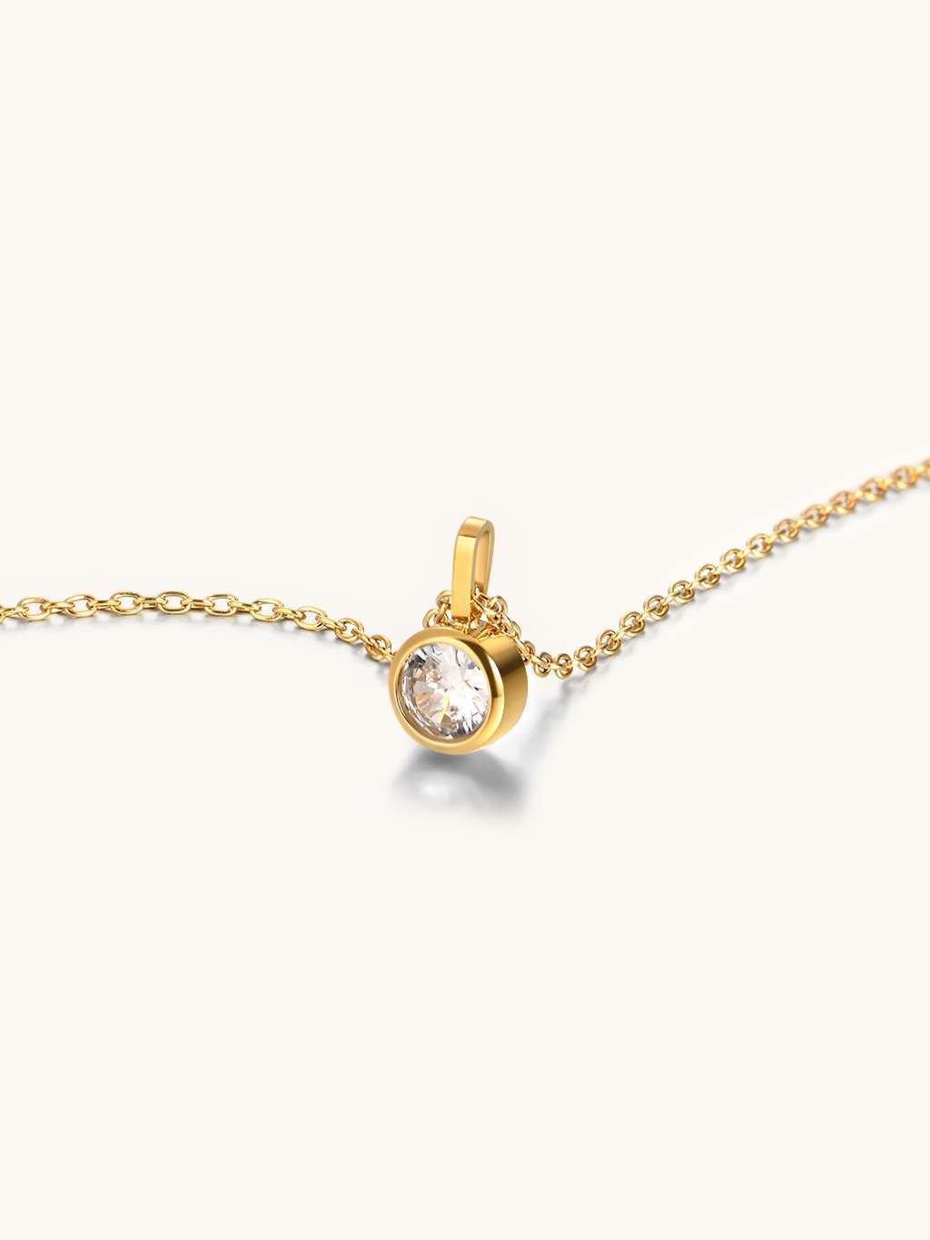 Stellar Halskette mit Zirkonia Gold - Dorose | Wasserfester Schmuck, 18K vergoldet