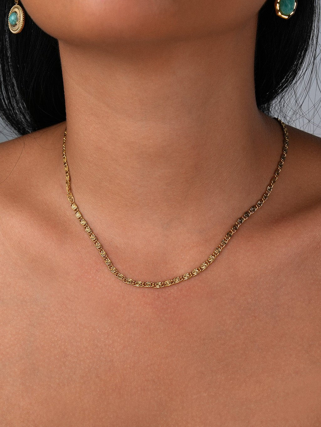 Strukturierte Kugelkette Gold - Dorose | Wasserresistent, kein Verfärben