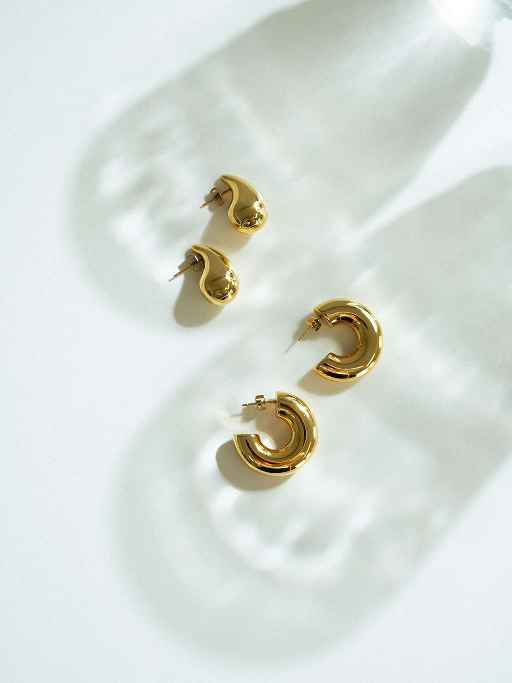 Sugar Ohrringe Gold Silber - Dorose | Wasserfester Schmuck, 18K vergoldet
