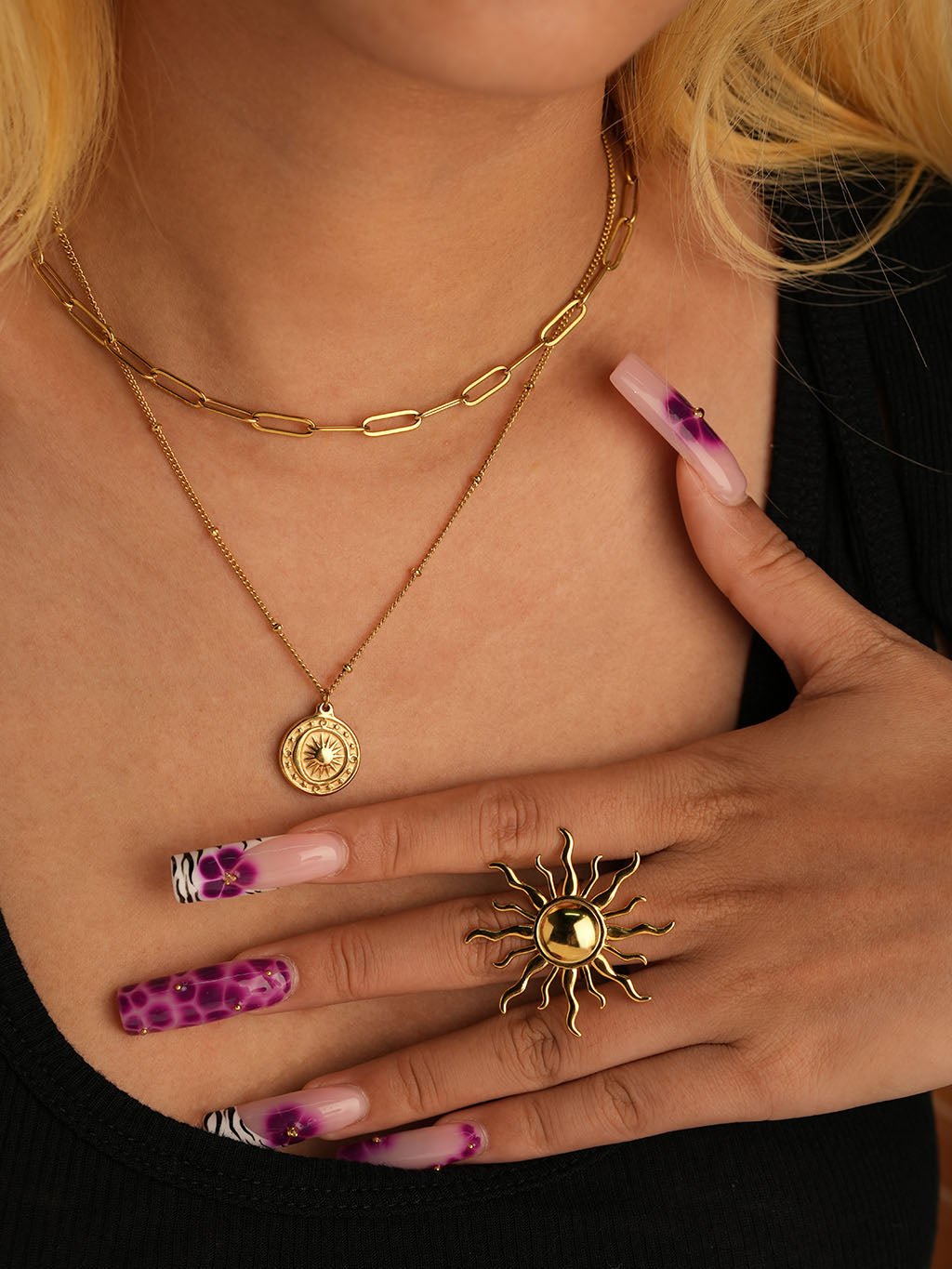 Sun Ring Gold 56mm - Dorose | Wasserresistent, kein Verfärben