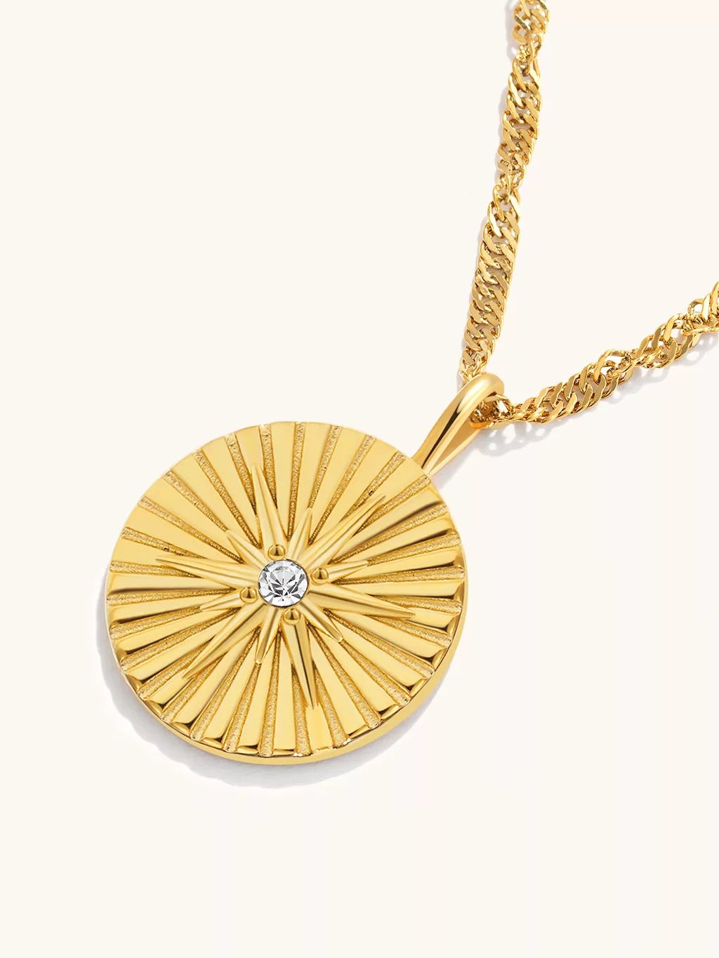 Sunrise Halskette Gold - Dorose | Wasserfester Schmuck, 18K vergoldet