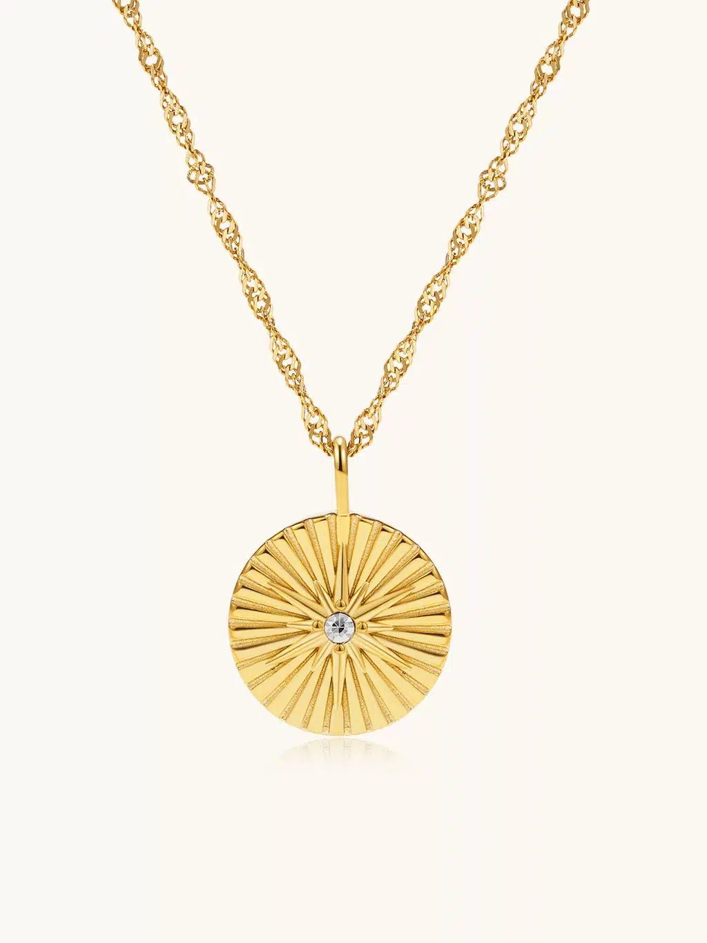 Sunrise Halskette Gold - Dorose | Wasserfester Schmuck, 18K vergoldet