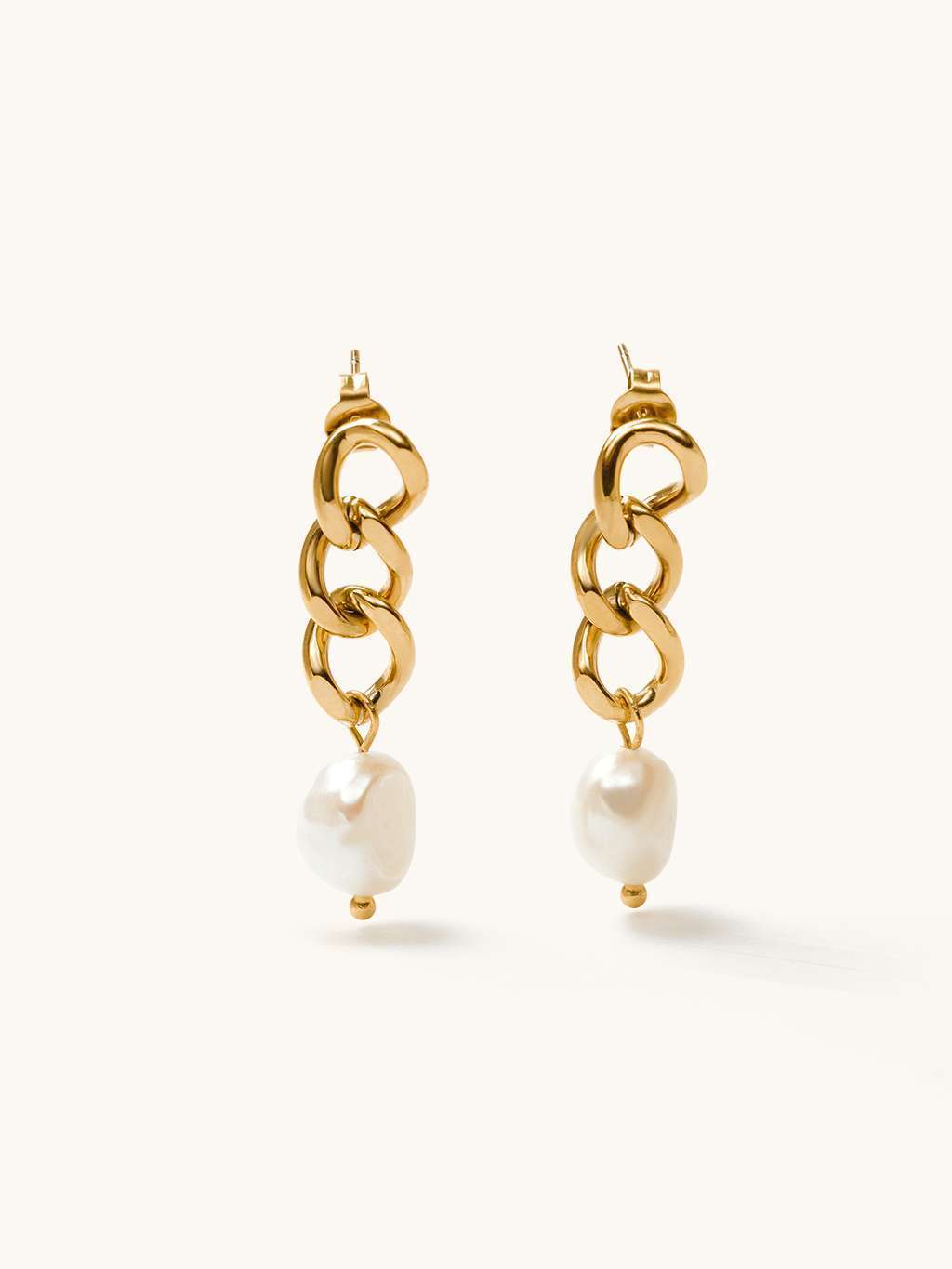 Sunset Pearl Ohrringe Gold - Dorose | Wasserfester Schmuck, 18K vergoldet