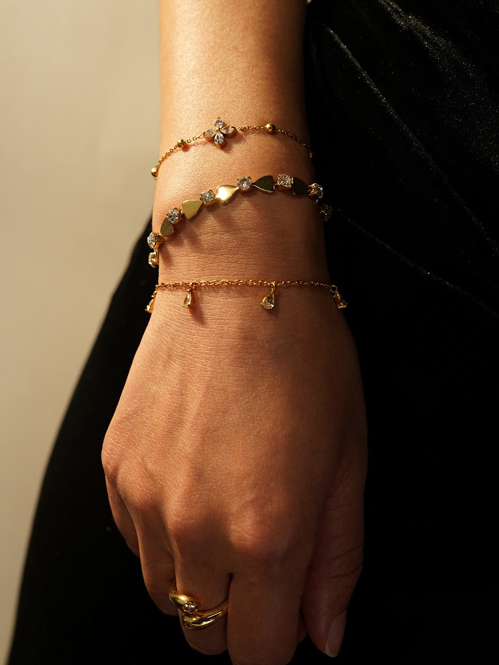 Teardrop Armband Gold - Dorose | Wasserresistent, kein Verfärben