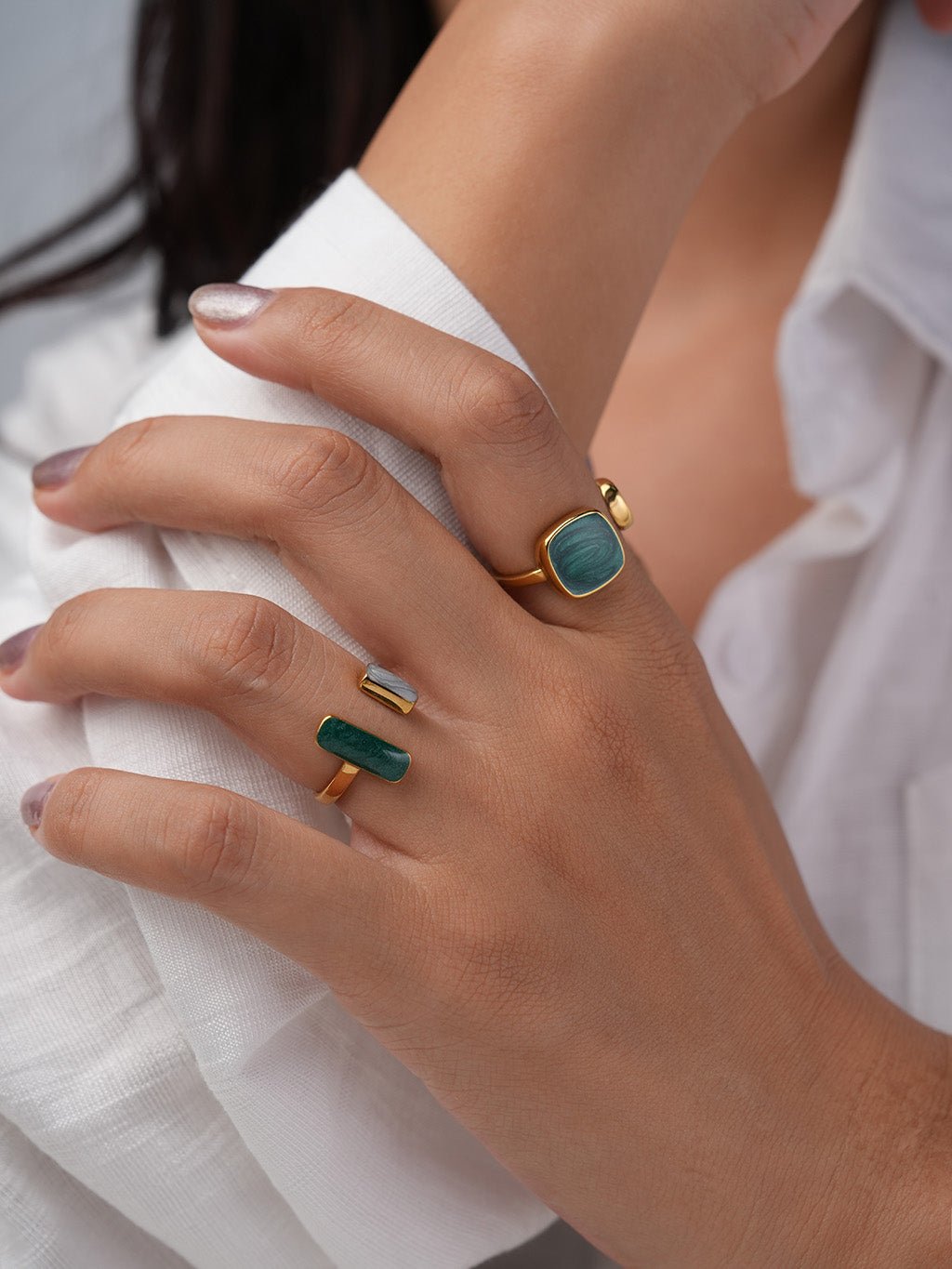 Terra Duo Ring Gold - Dorose | Wasserresistent, kein Verfärben