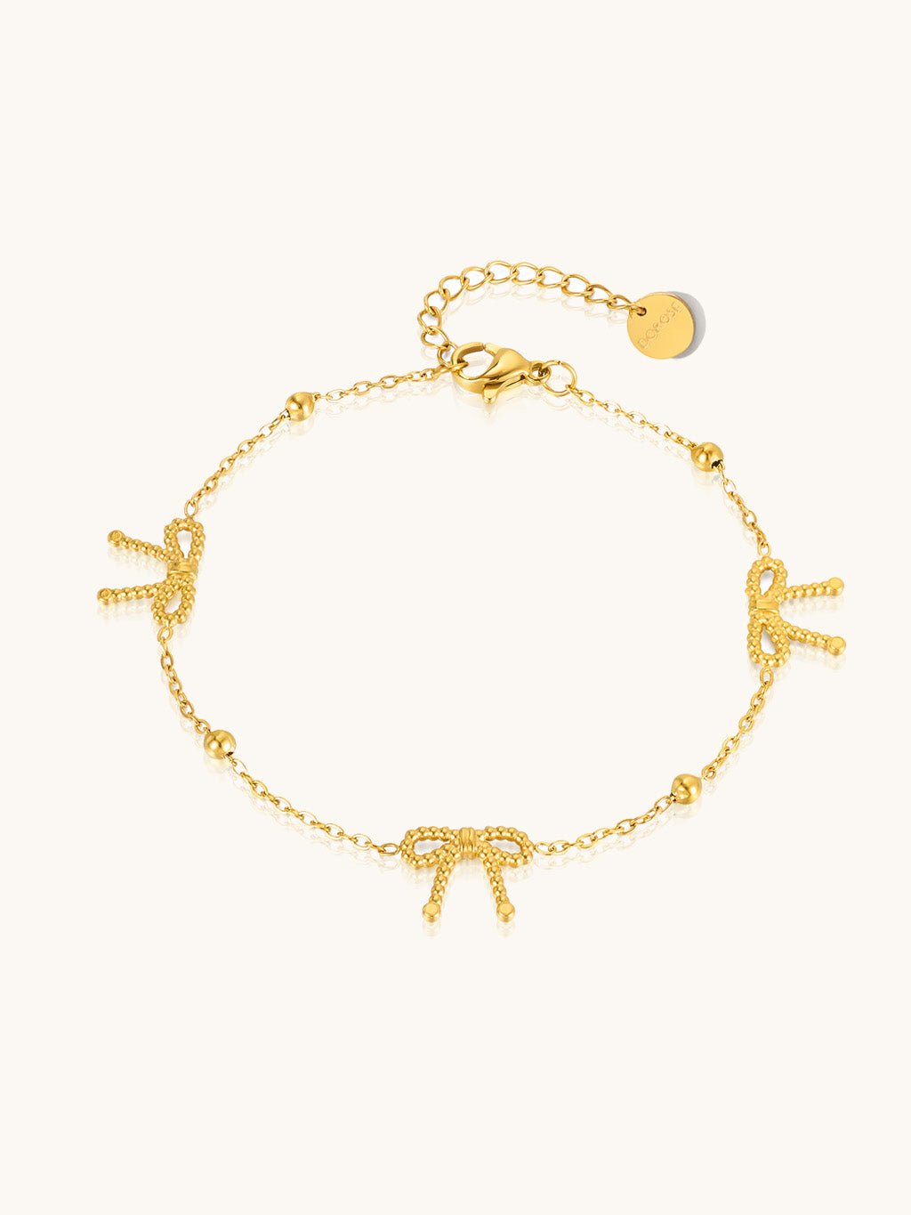 Tiny Bowtie Armband Gold - Dorose | Wasserresistent, kein Verfärben