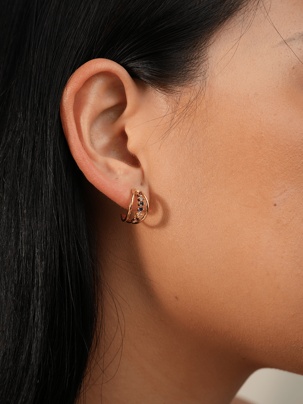 Triple Rainbow Ohrringe Gold - Dorose | Wasserresistent, kein Verfärben