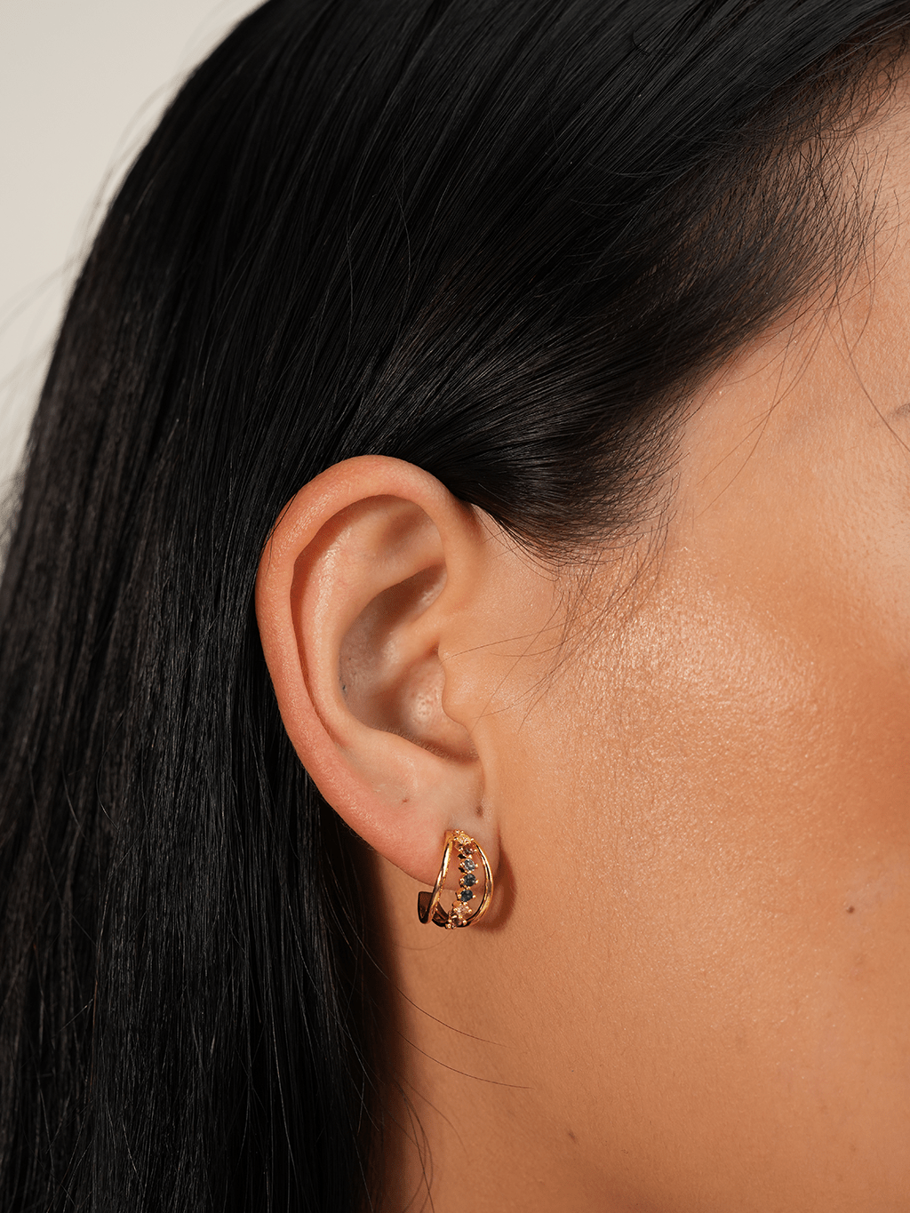 Triple Rainbow Ohrringe Gold - Dorose | Wasserresistent, kein Verfärben