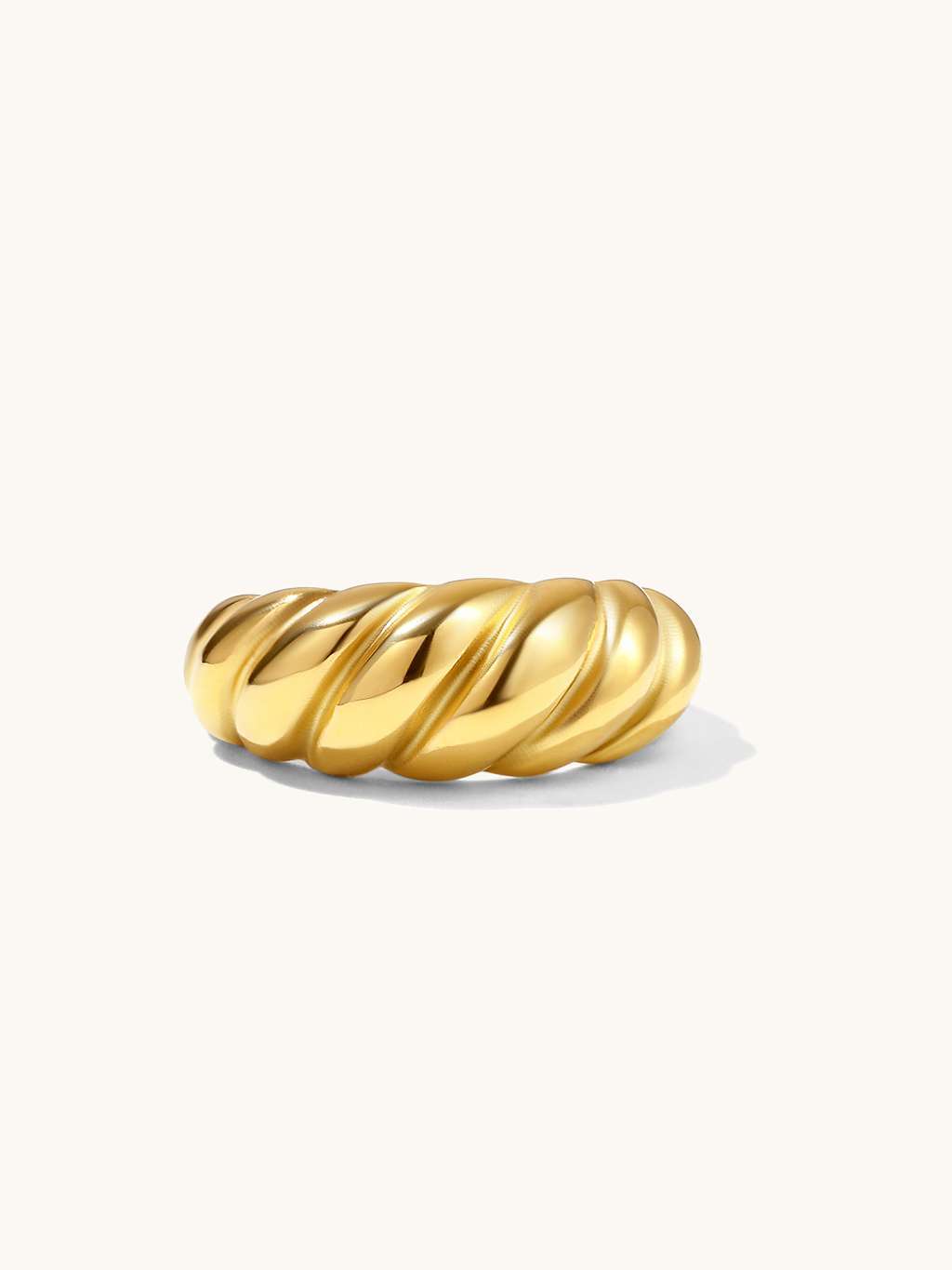 Twista Dome Ring Gold - Dorose | Wasserfester Schmuck, 18K vergoldet