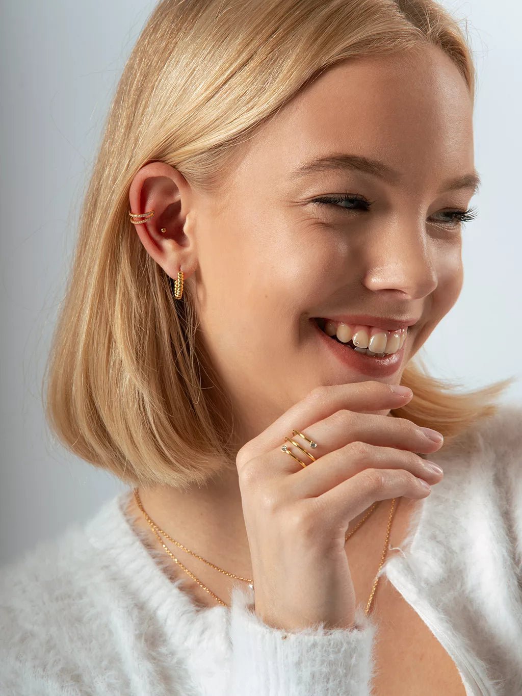 Twisted Creole Ohrringe Gold & Silber 11mm - Dorose | Wasserfester Schmuck, 18K vergoldet