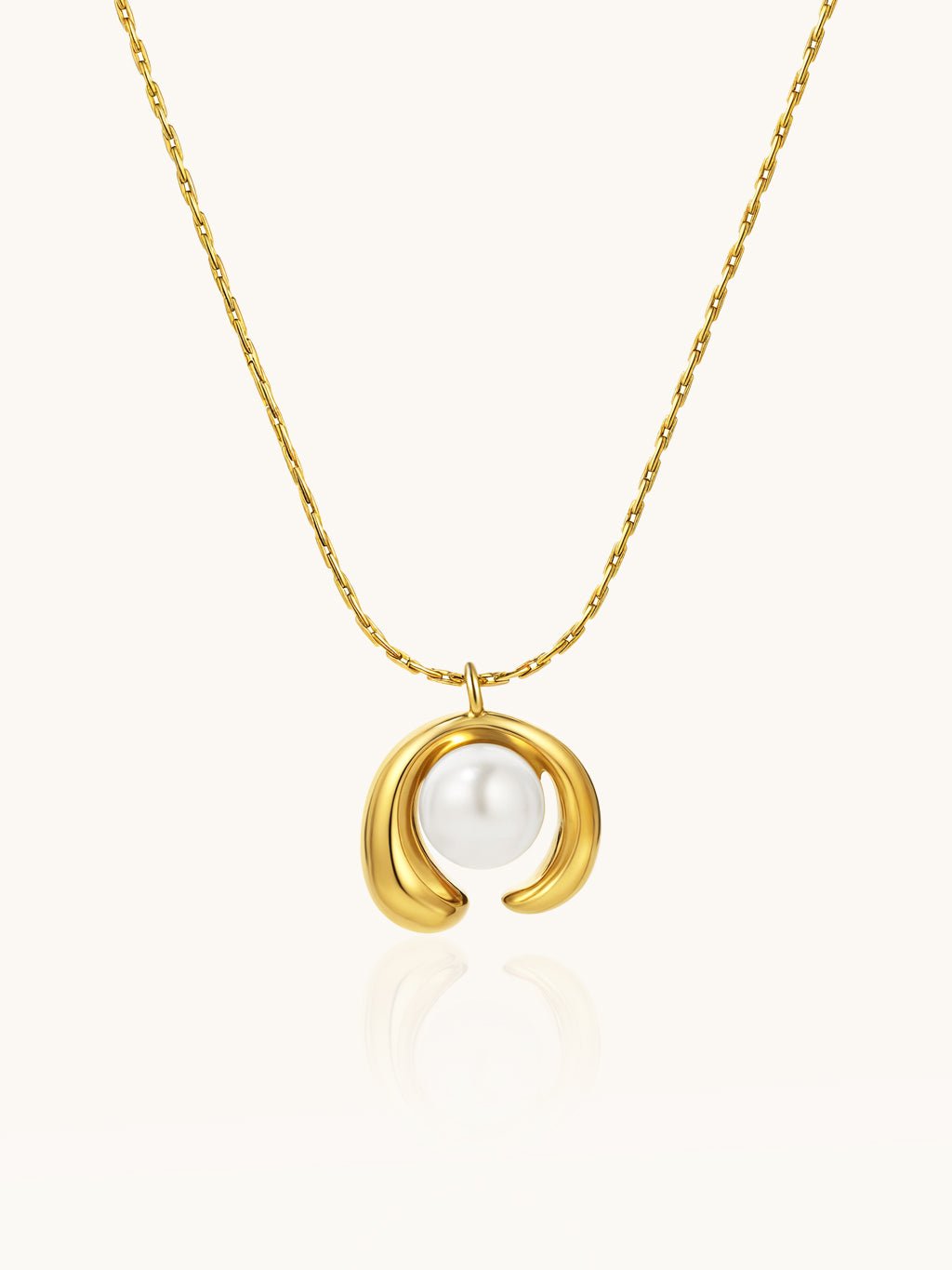 Umarmte Perle Kette Gold - Dorose | Wasserresistent, kein Verfärben