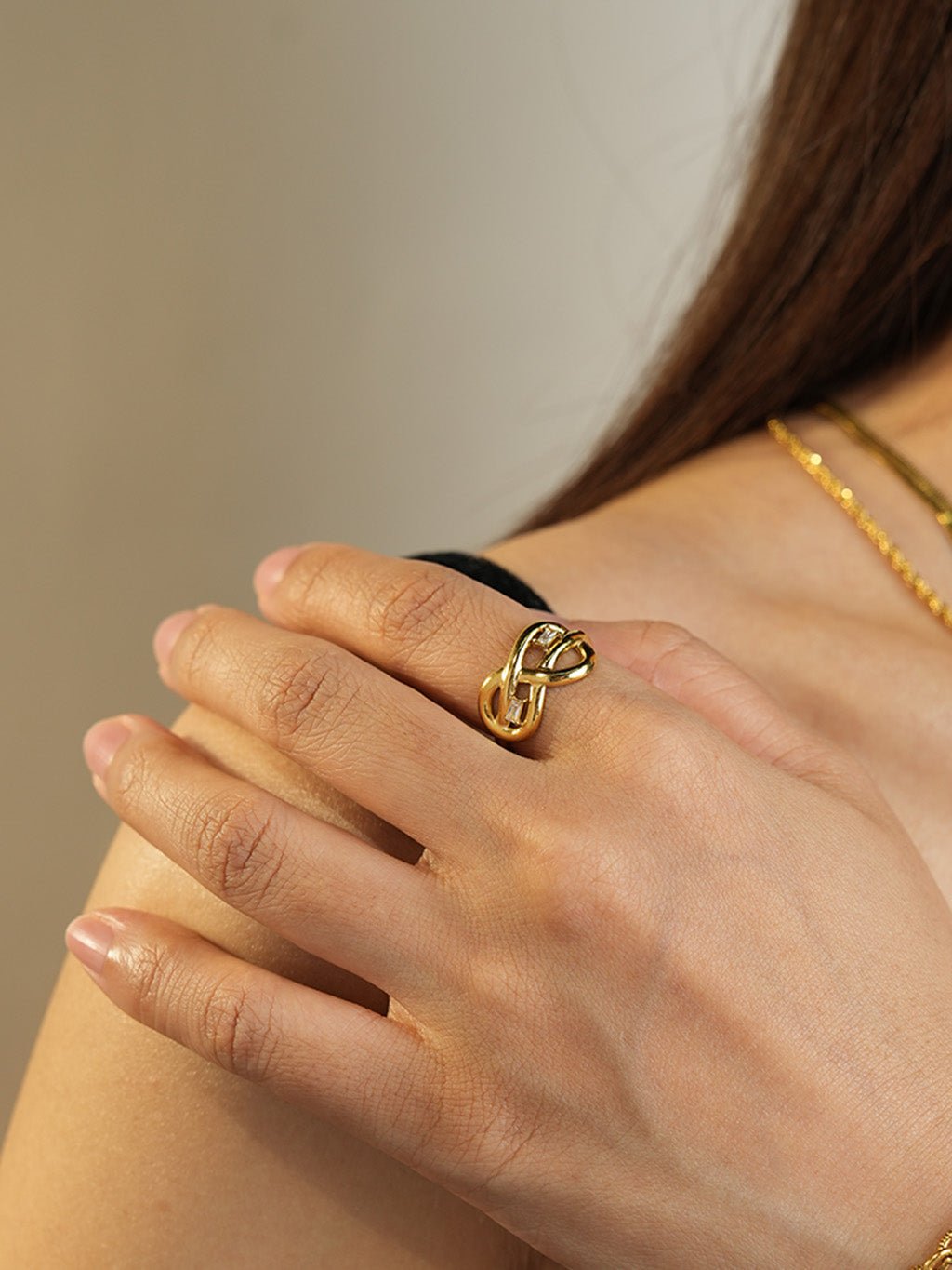 Unbound Glimmer Ring Gold - Dorose | Wasserresistent, kein Verfärben