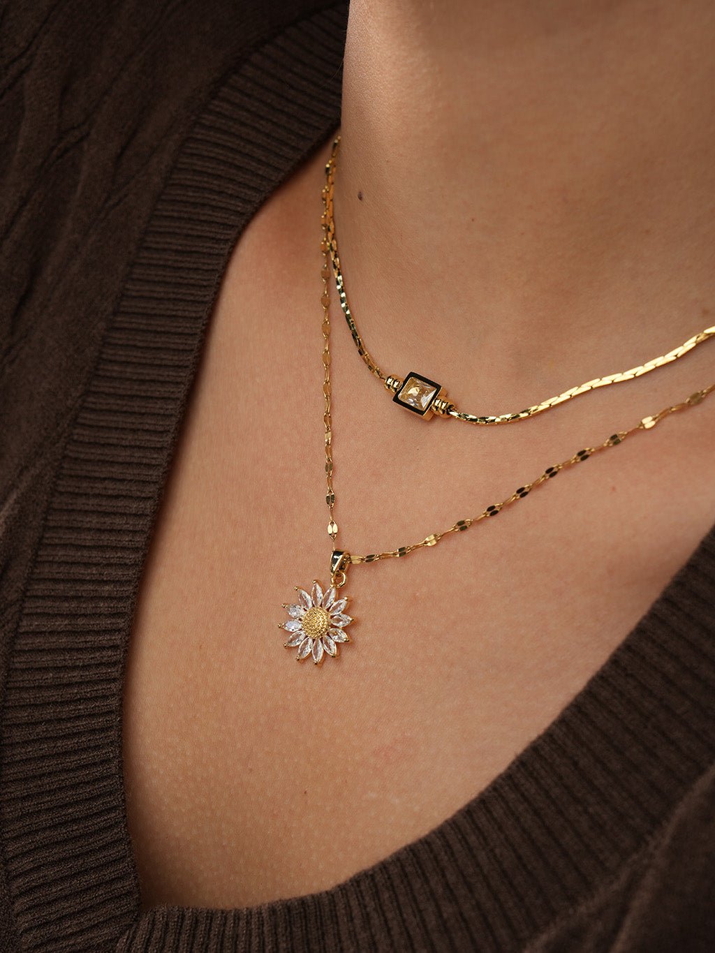 Unique Shine Kette Gold - Dorose | Wasserresistent, kein Verfärben