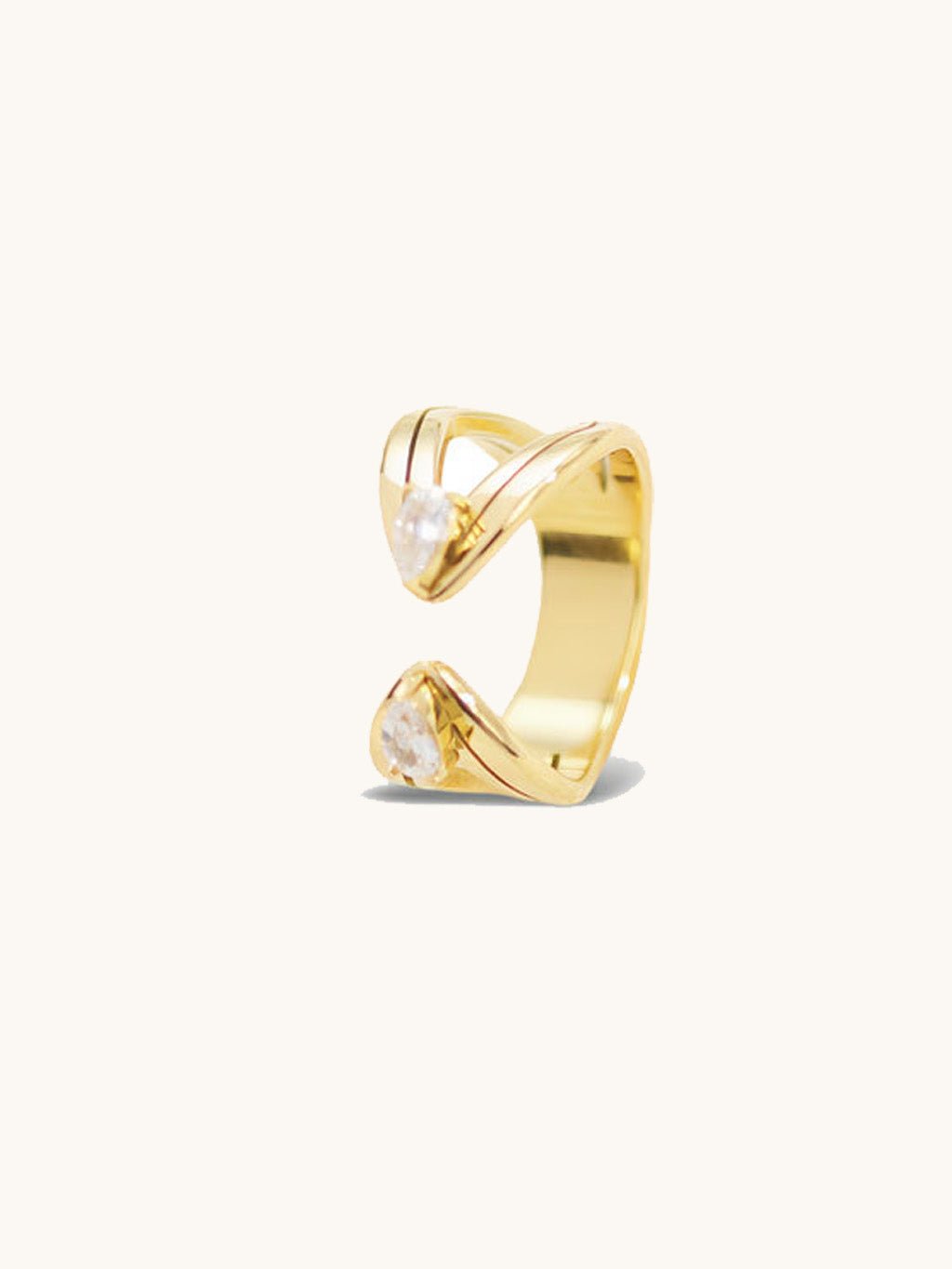 Vintage Floating Gem Ring Gold - Dorose | Wasserresistent, kein Verfärben