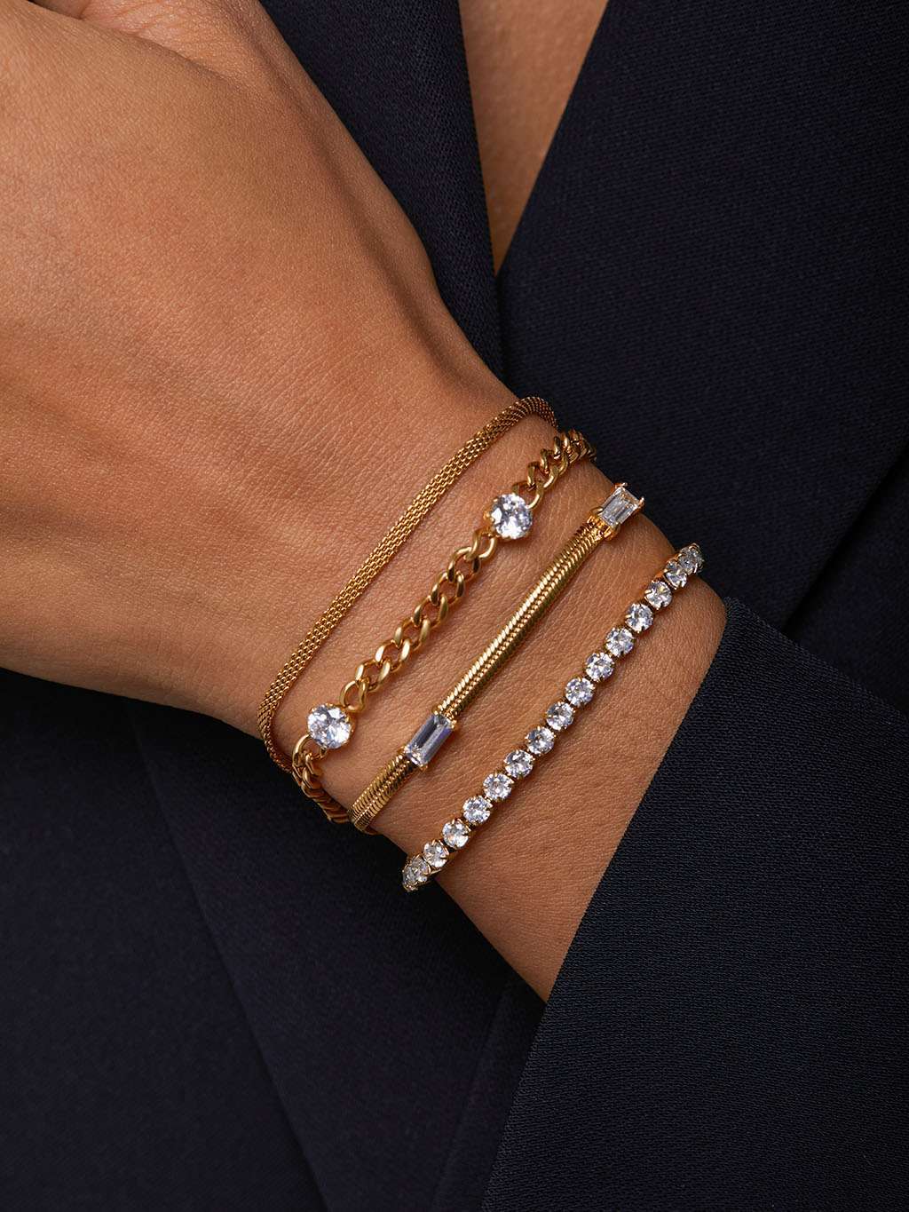 Vintage Old Armband Gold - Dorose | Wasserfester Schmuck, 18K vergoldet