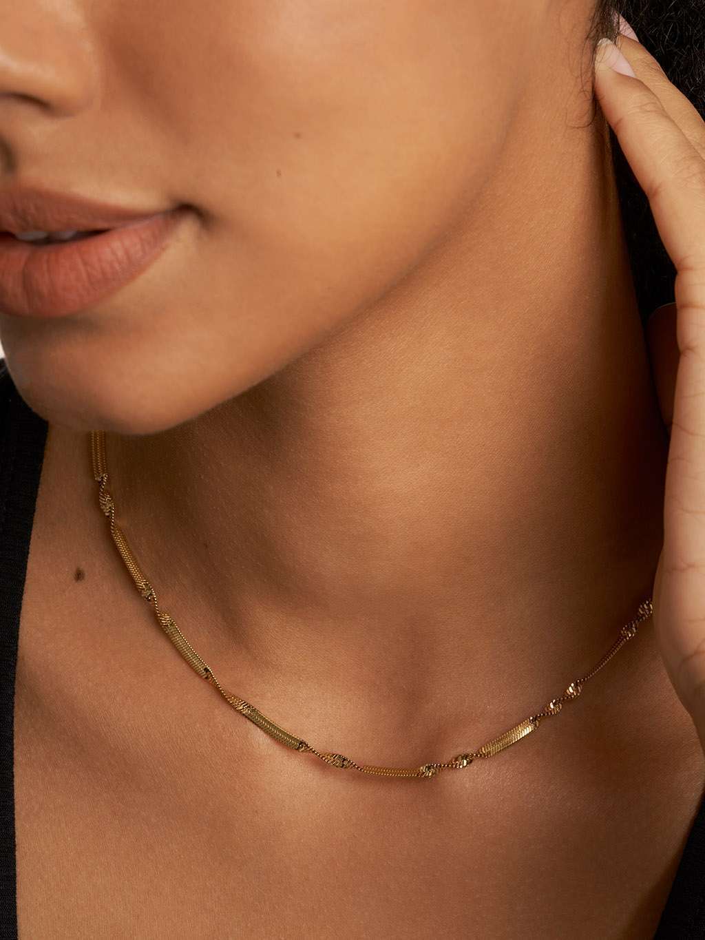 Vintage Old Halskette Gold - Dorose | Wasserfester Schmuck, 18K vergoldet