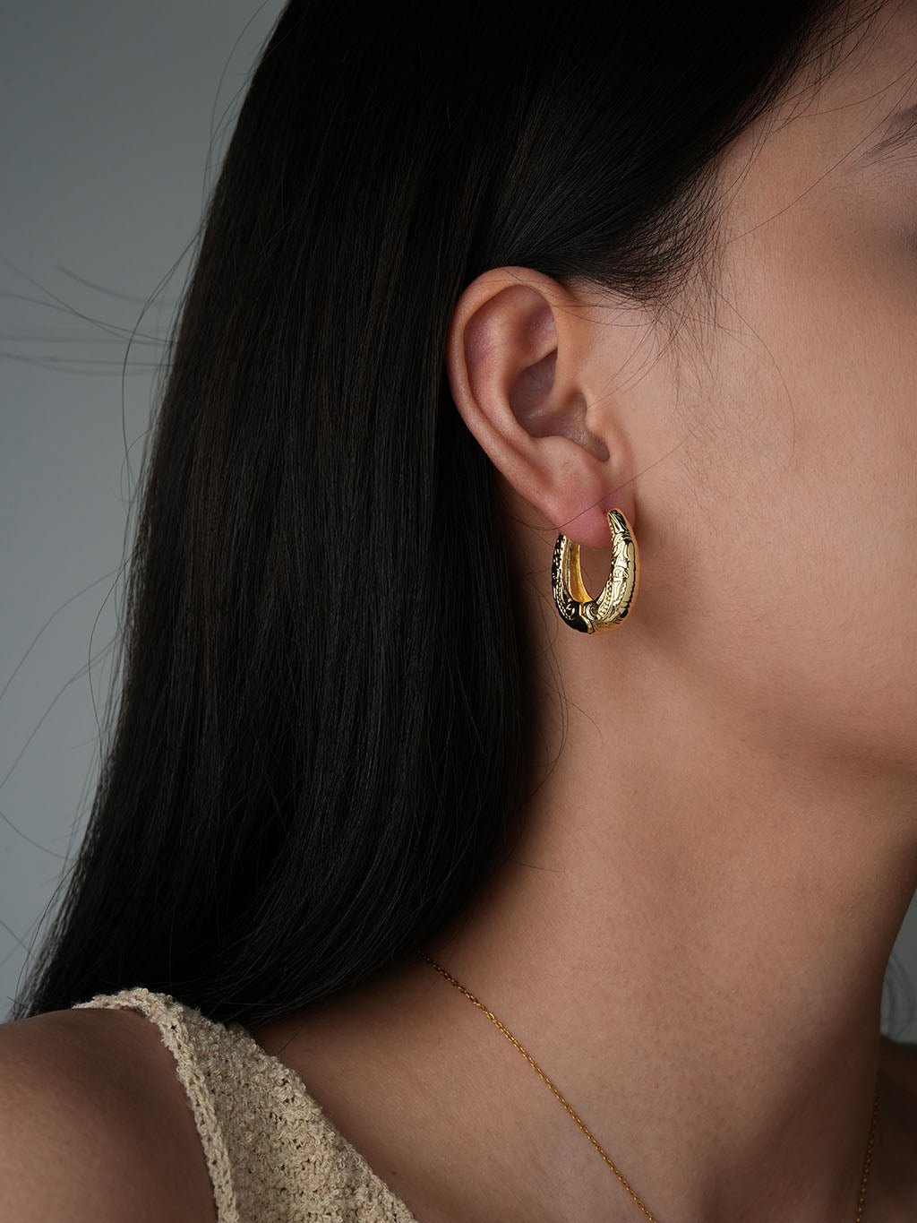 Vintage Statement Creolen Gold - Dorose | Wasserresistent, kein Verfärben